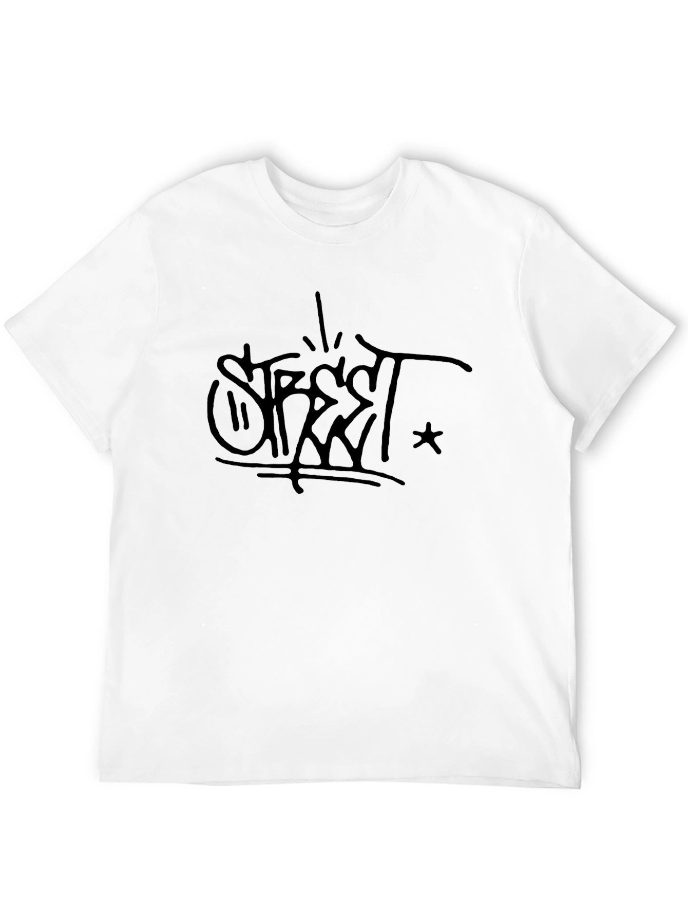 Street Style Black Graphic Tee