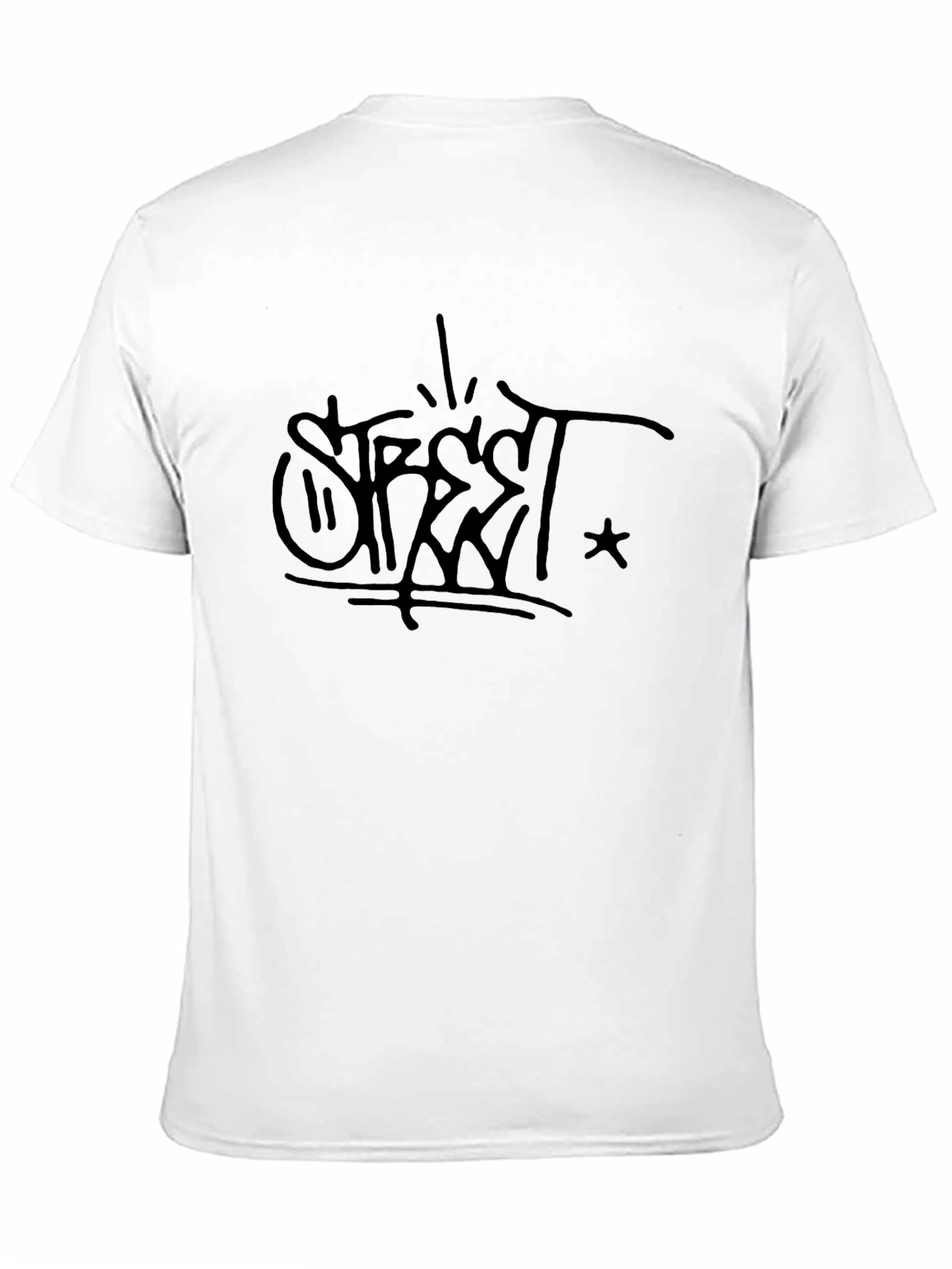 Street Style Black Graphic Tee