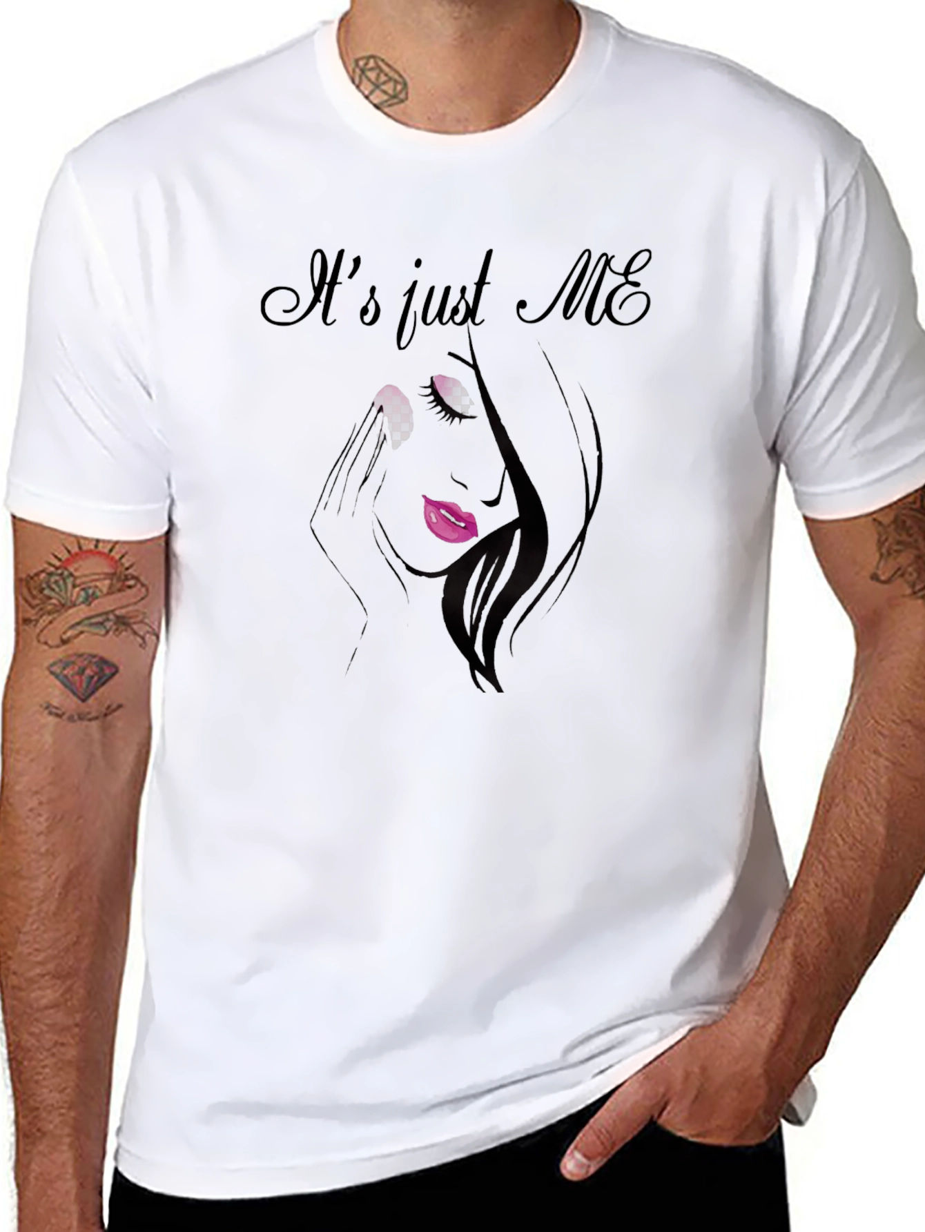 Its Just Me Graphic T-Shirt - Unisex Black Tee