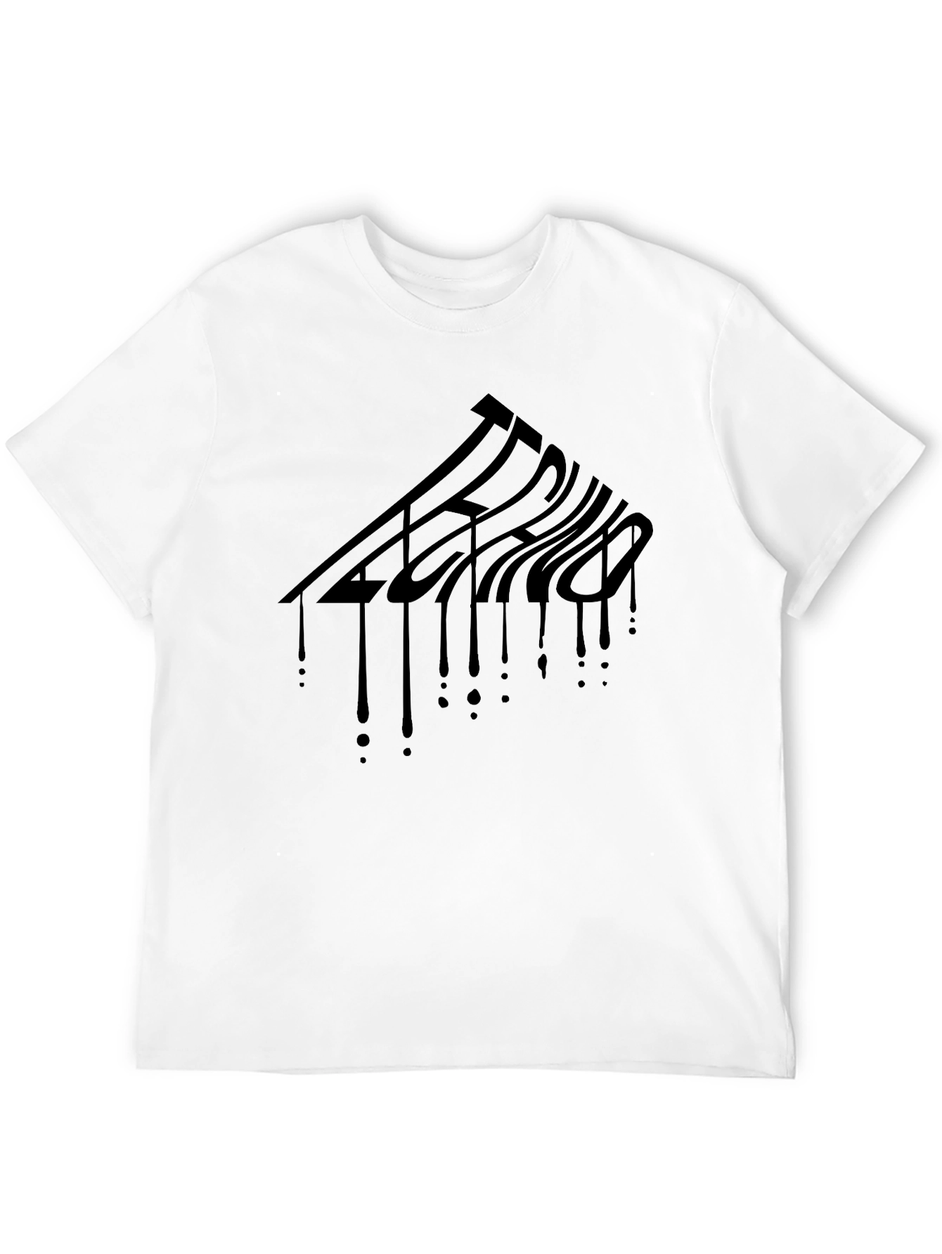Techno Drip Graphic Tee - Mens Black T-Shirt