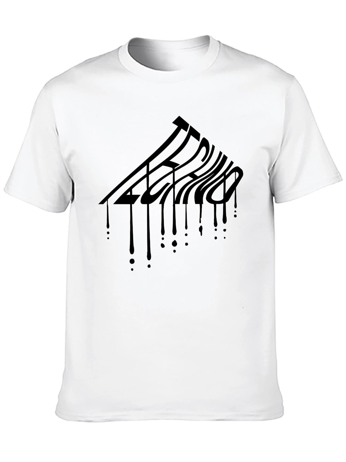 Techno Drip Graphic Tee - Mens Black T-Shirt