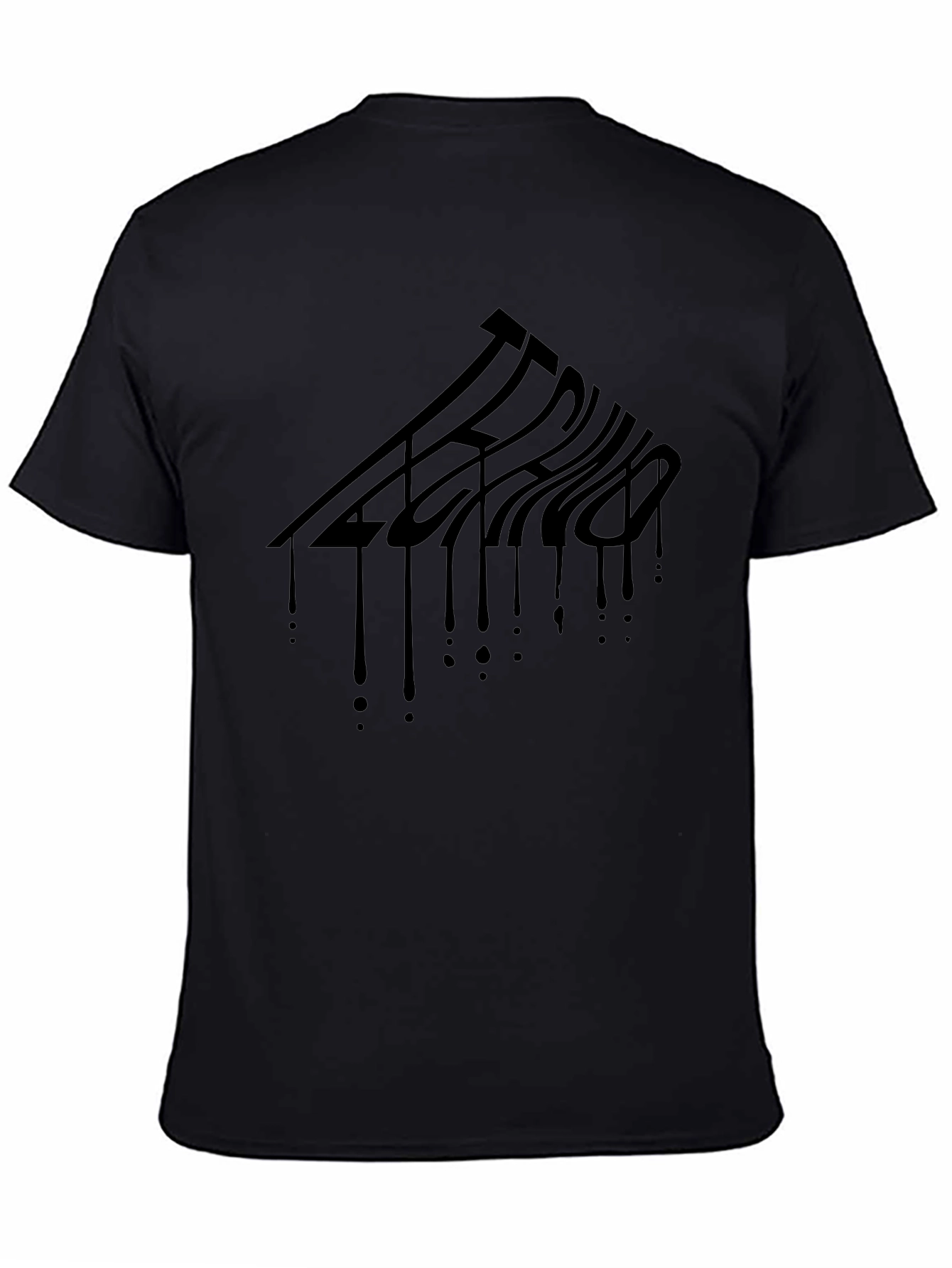Techno Drip Graphic Tee - Mens Black T-Shirt