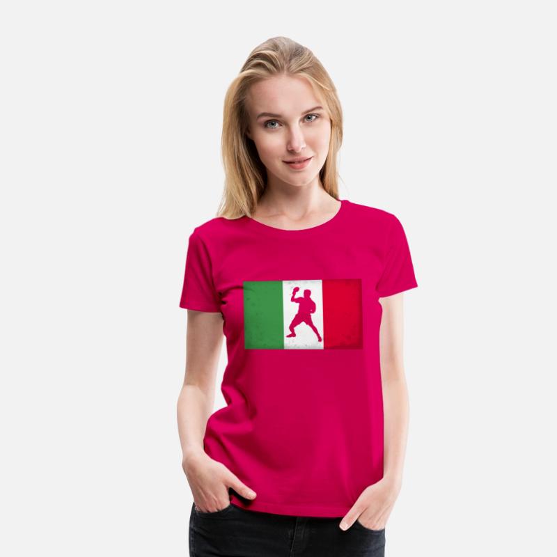 Italy Table Tennis Player Italian Flag