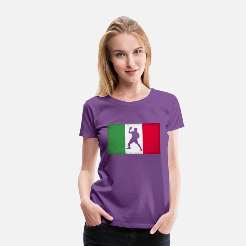 Italy Table Tennis Player Italian Flag