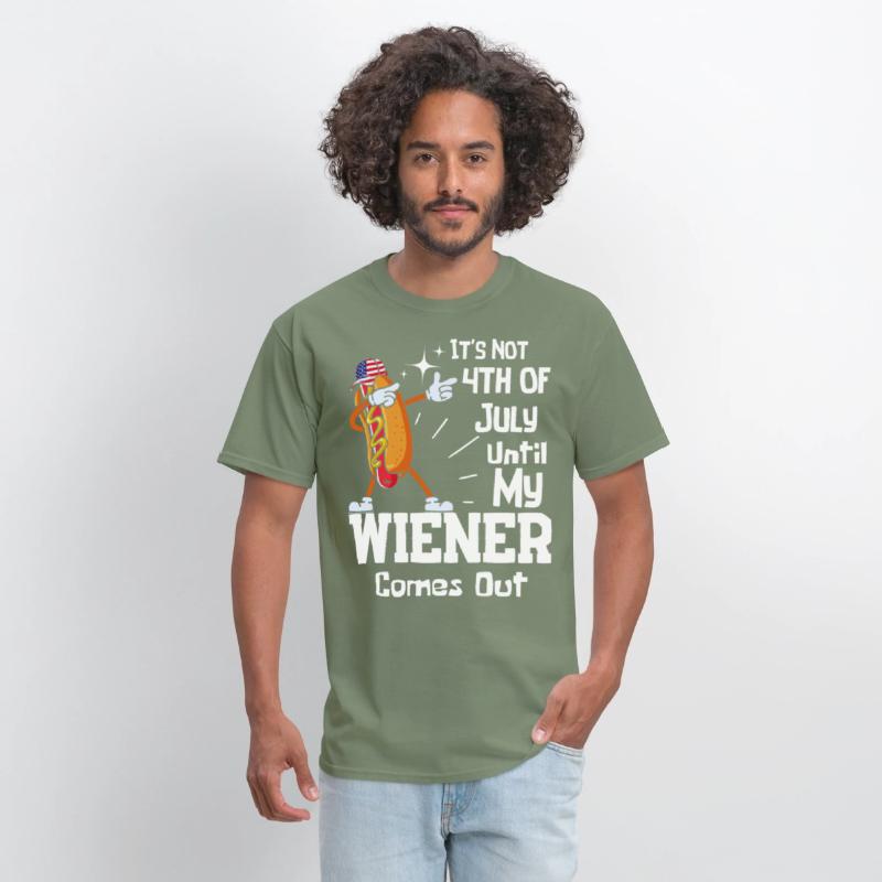 It's Not 4th of July Until My Wiener Comes Out Tee