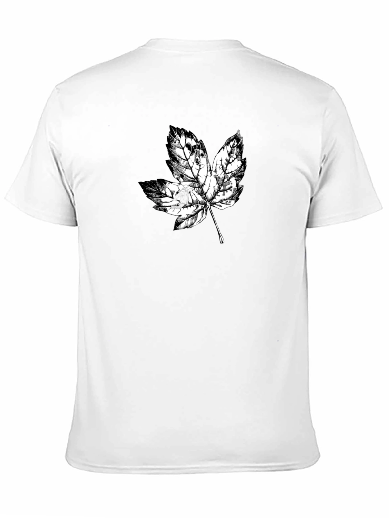 Maple Leaf Graphic Black T-Shirt