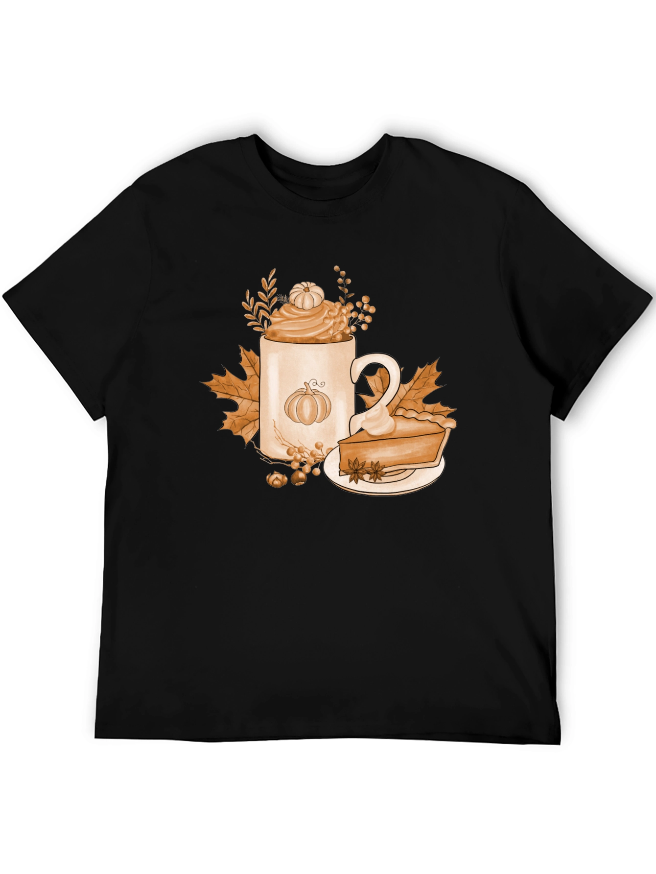 Pumpkin Spice T-Shirt Fall Coffee Latte Pie Tee