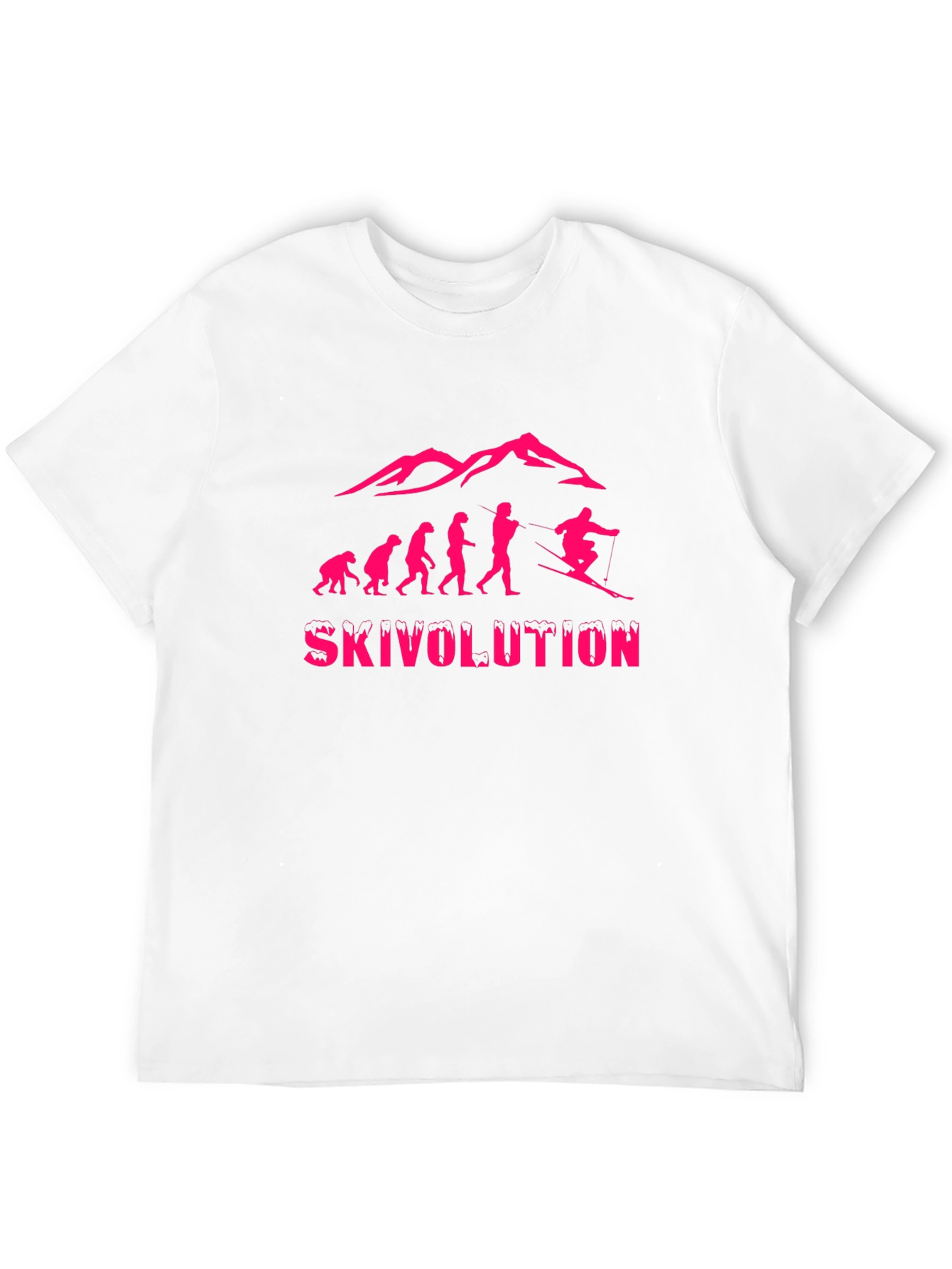 Ski Evolution Graphic Tee - Black Cotton T-Shirt