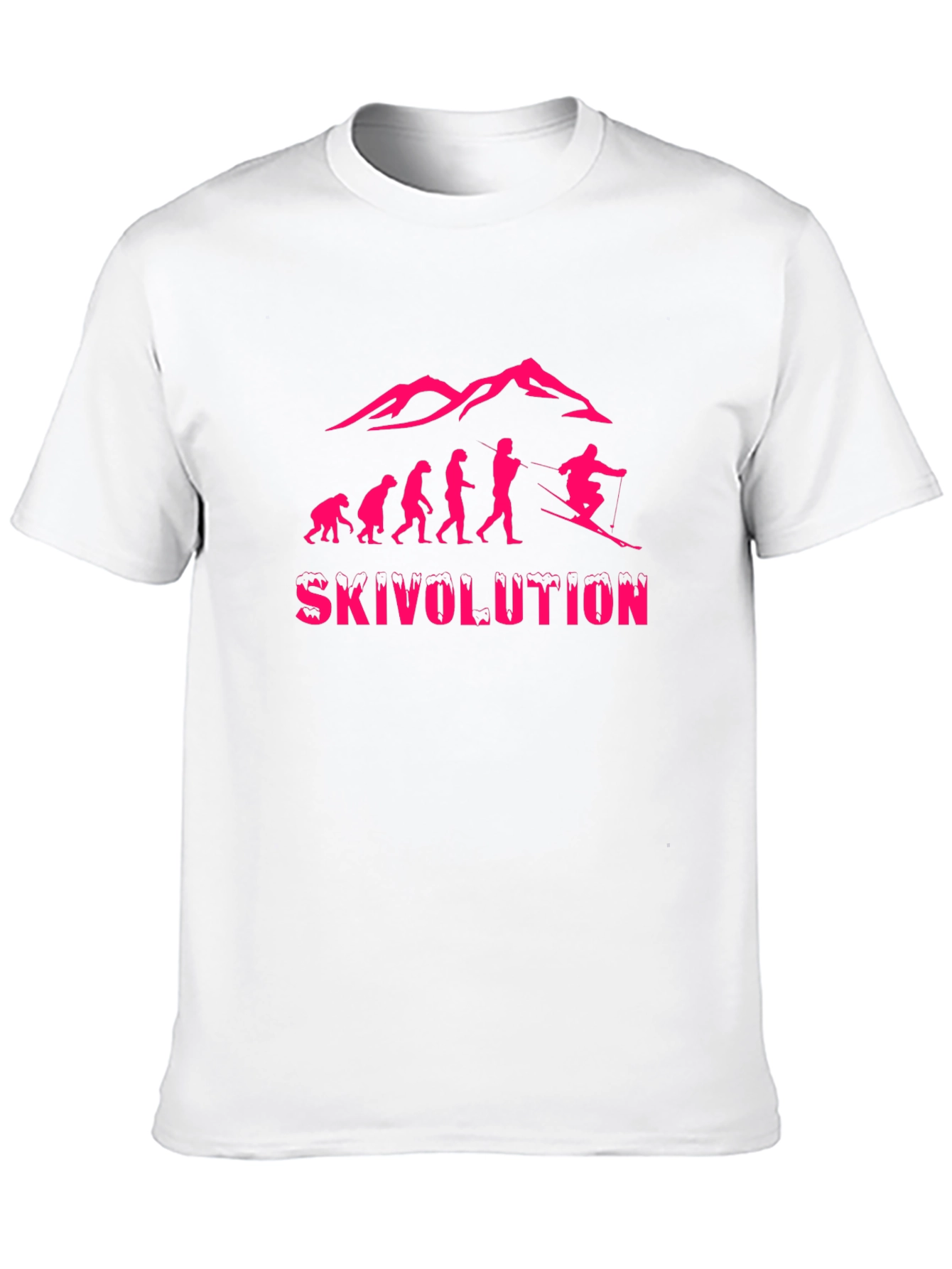 Ski Evolution Graphic Tee - Black Cotton T-Shirt