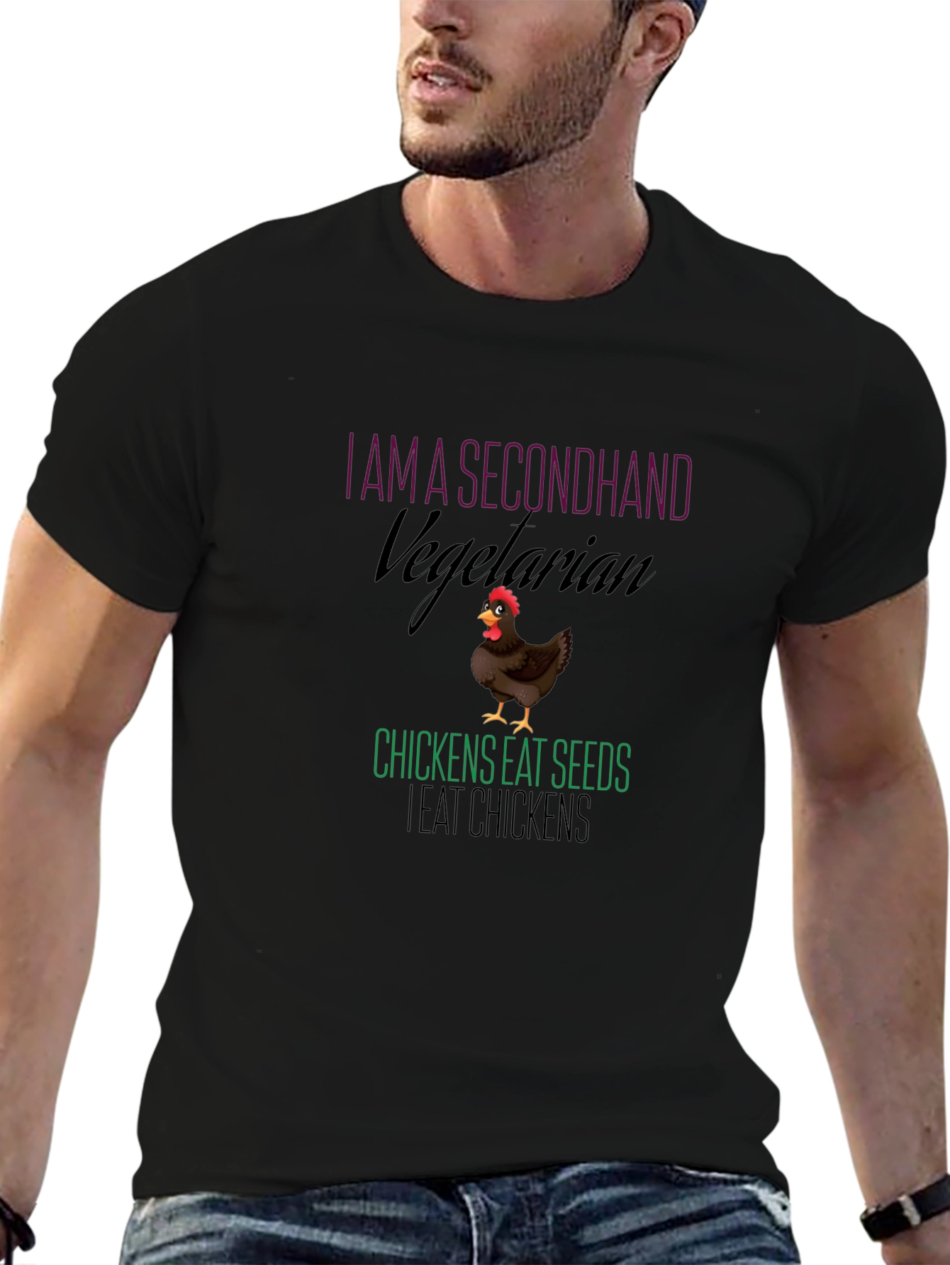 Secondhand Vegetarian Chicken Graphic Tee