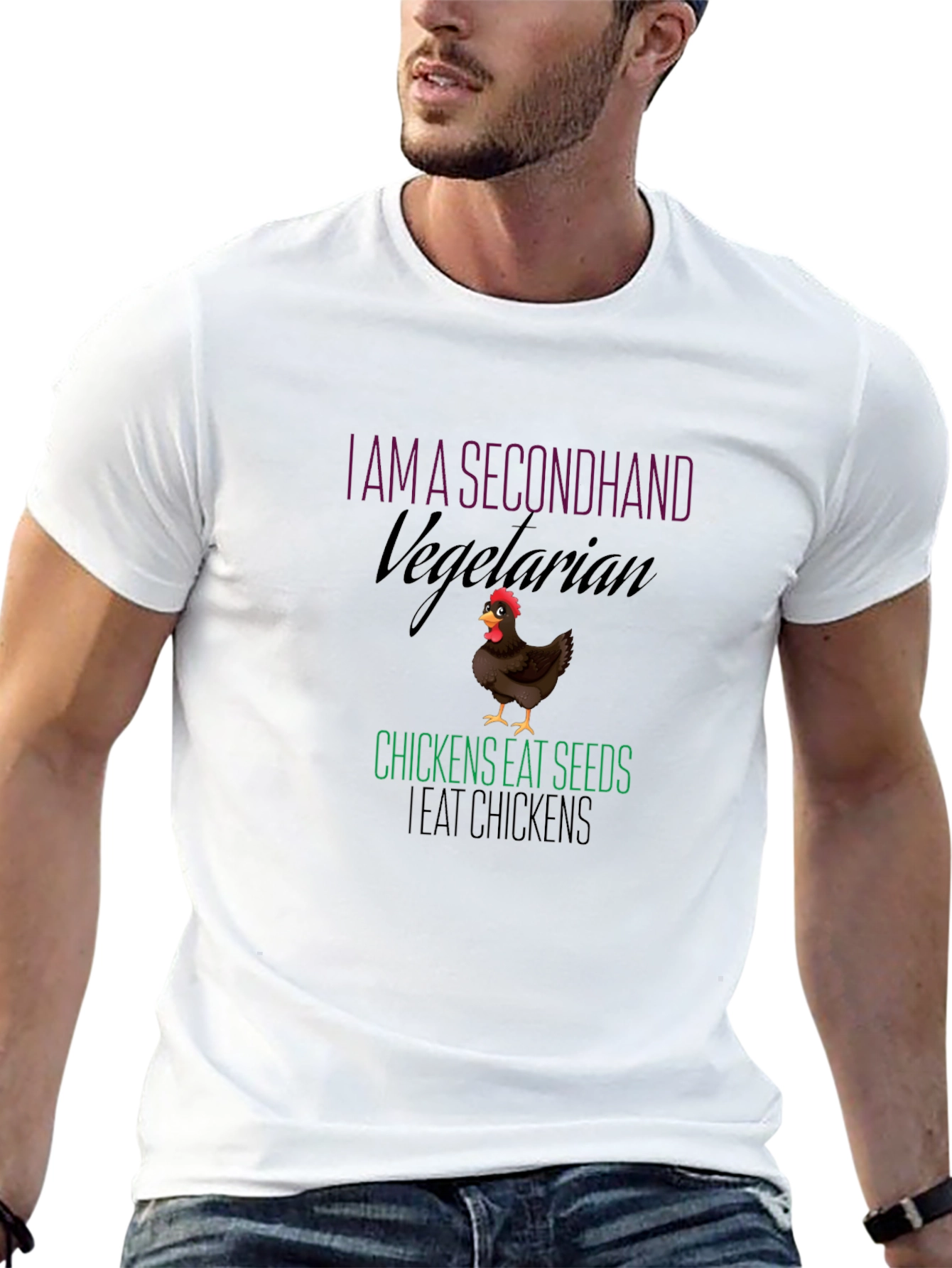 Secondhand Vegetarian Chicken Graphic Tee