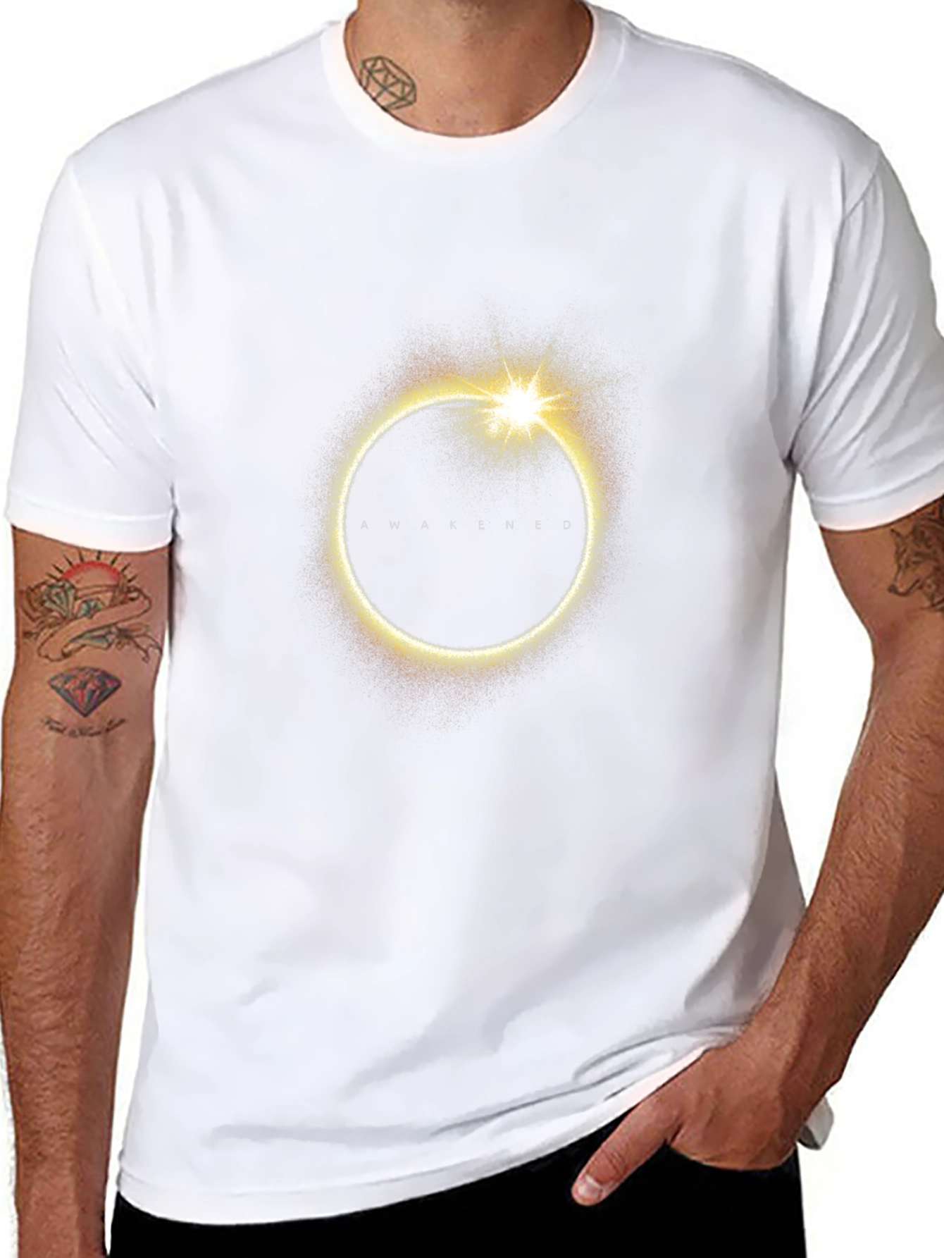 Awakened Eclipse Graphic Black T-Shirt