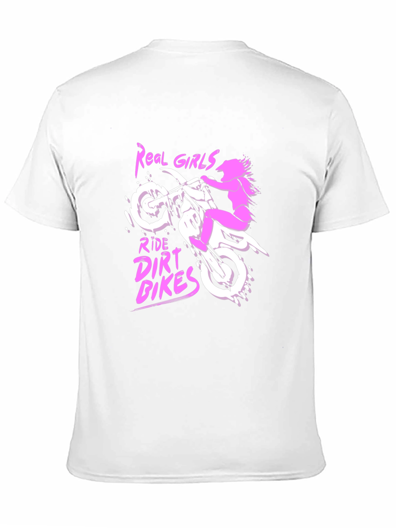 Real Girls Ride Dirt Bikes T-Shirt - Black