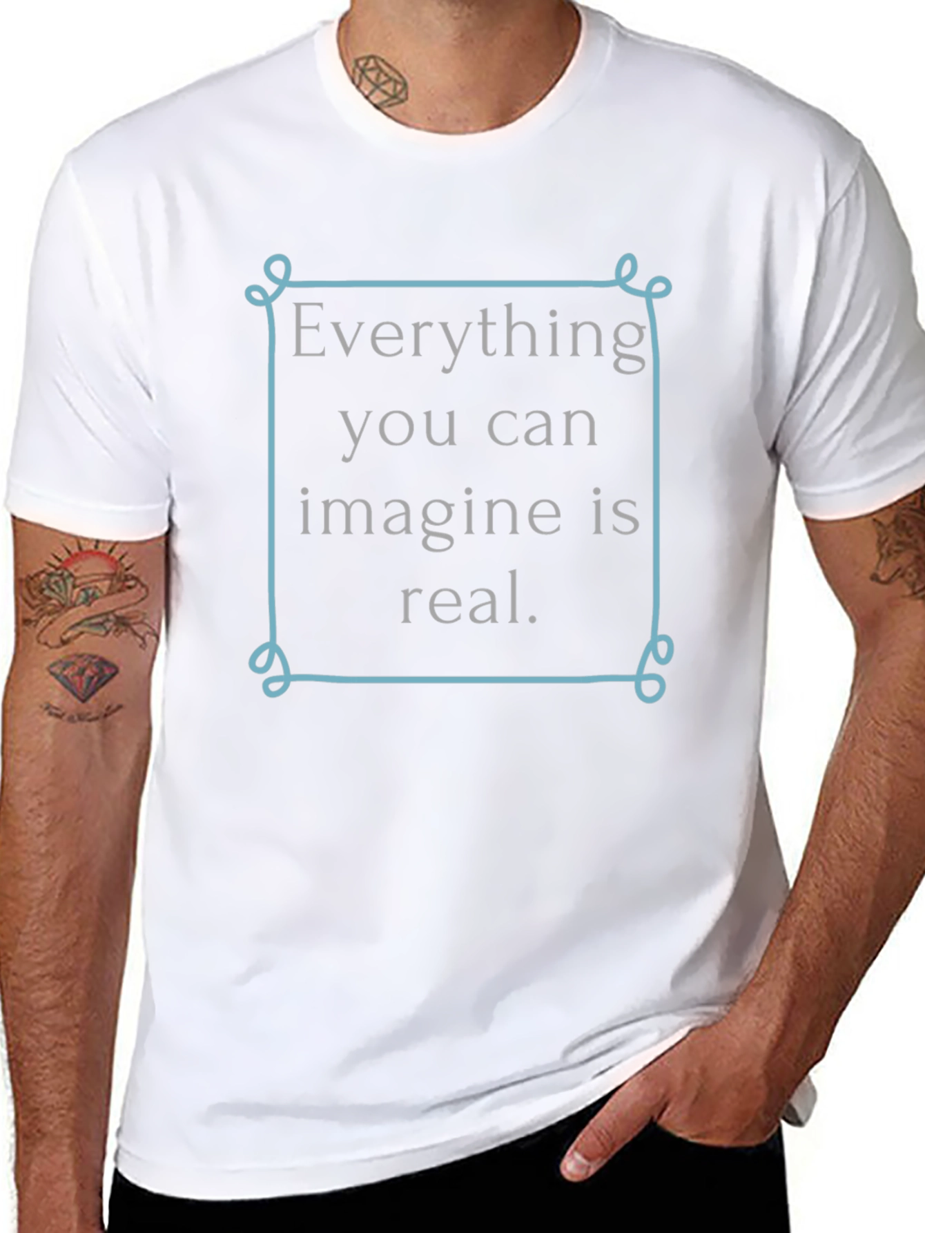 Inspirational Graphic T-Shirt - Imagine Is Real