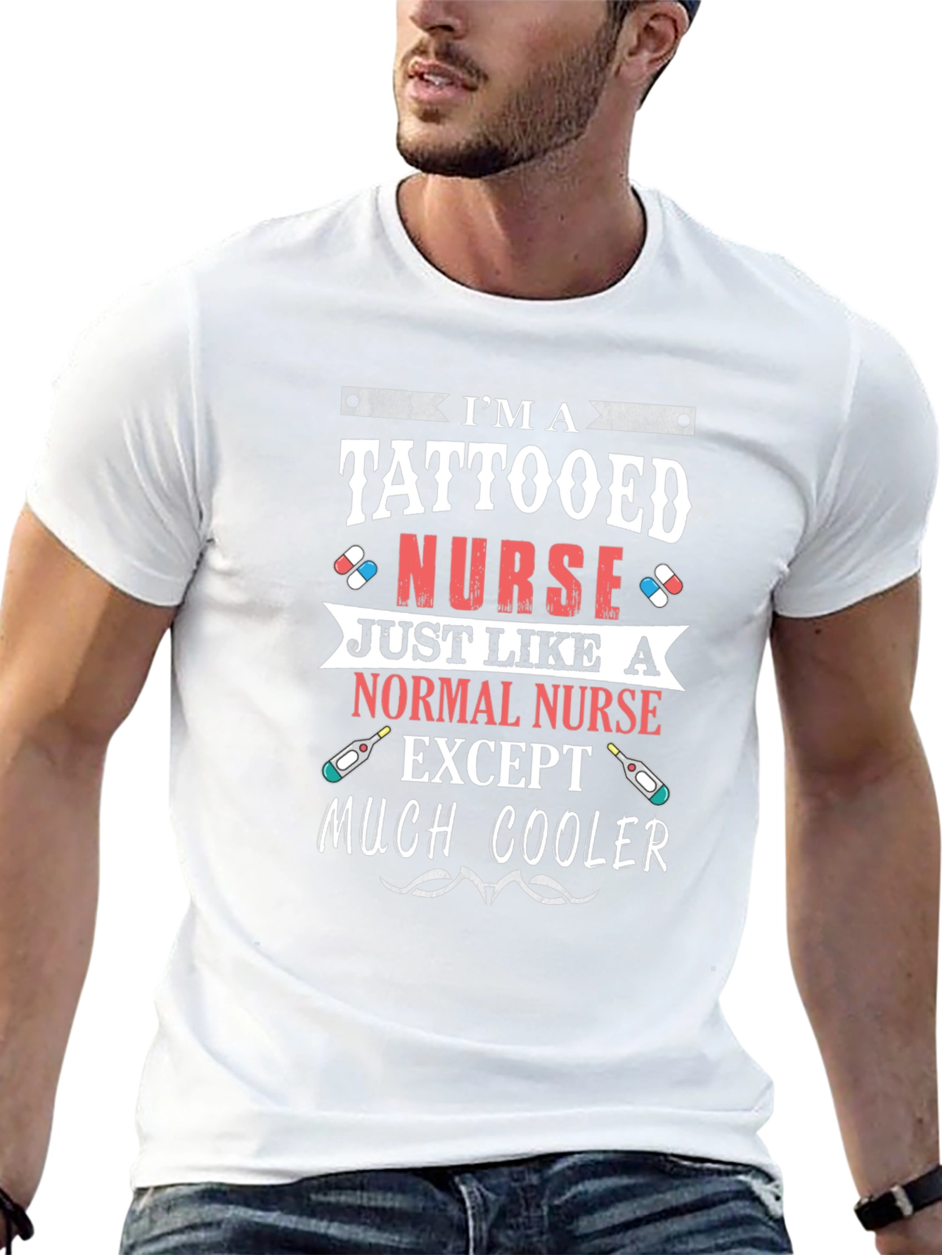 Tattooed Nurse Graphic T-Shirt - Cool & Unique!