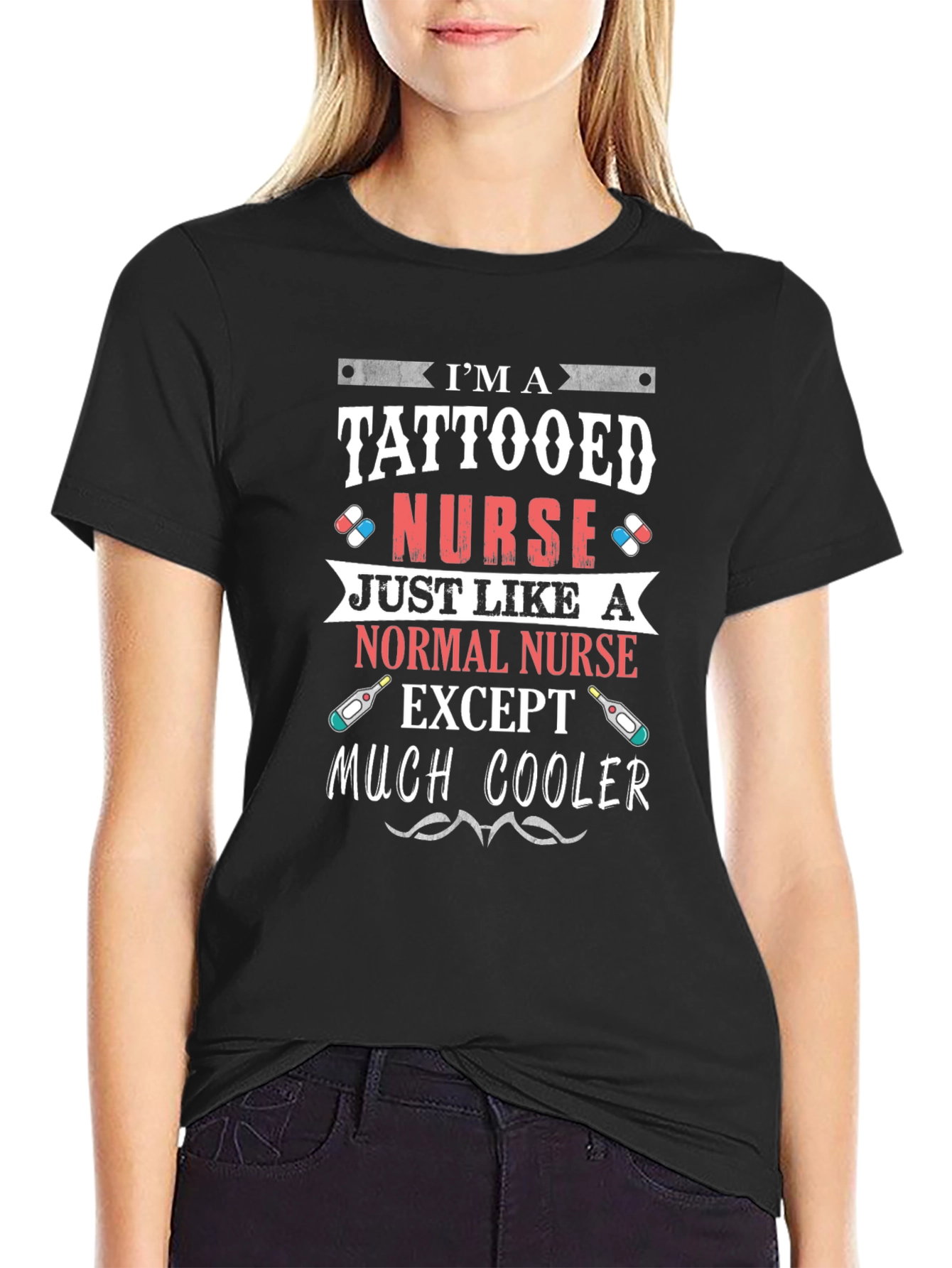 Tattooed Nurse Graphic T-Shirt - Cool & Unique!