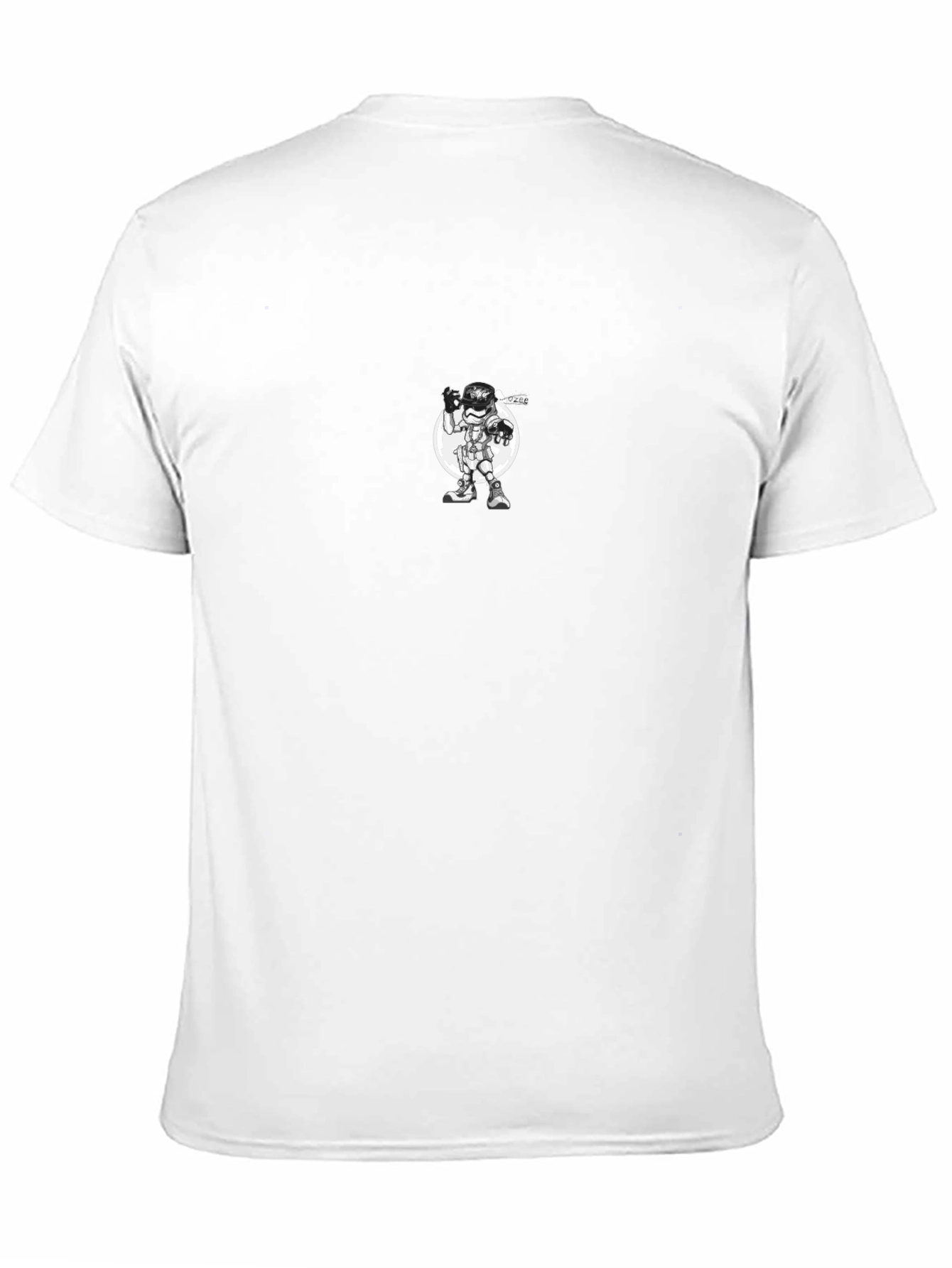 Graphic Black T-Shirt - Astronaut Design