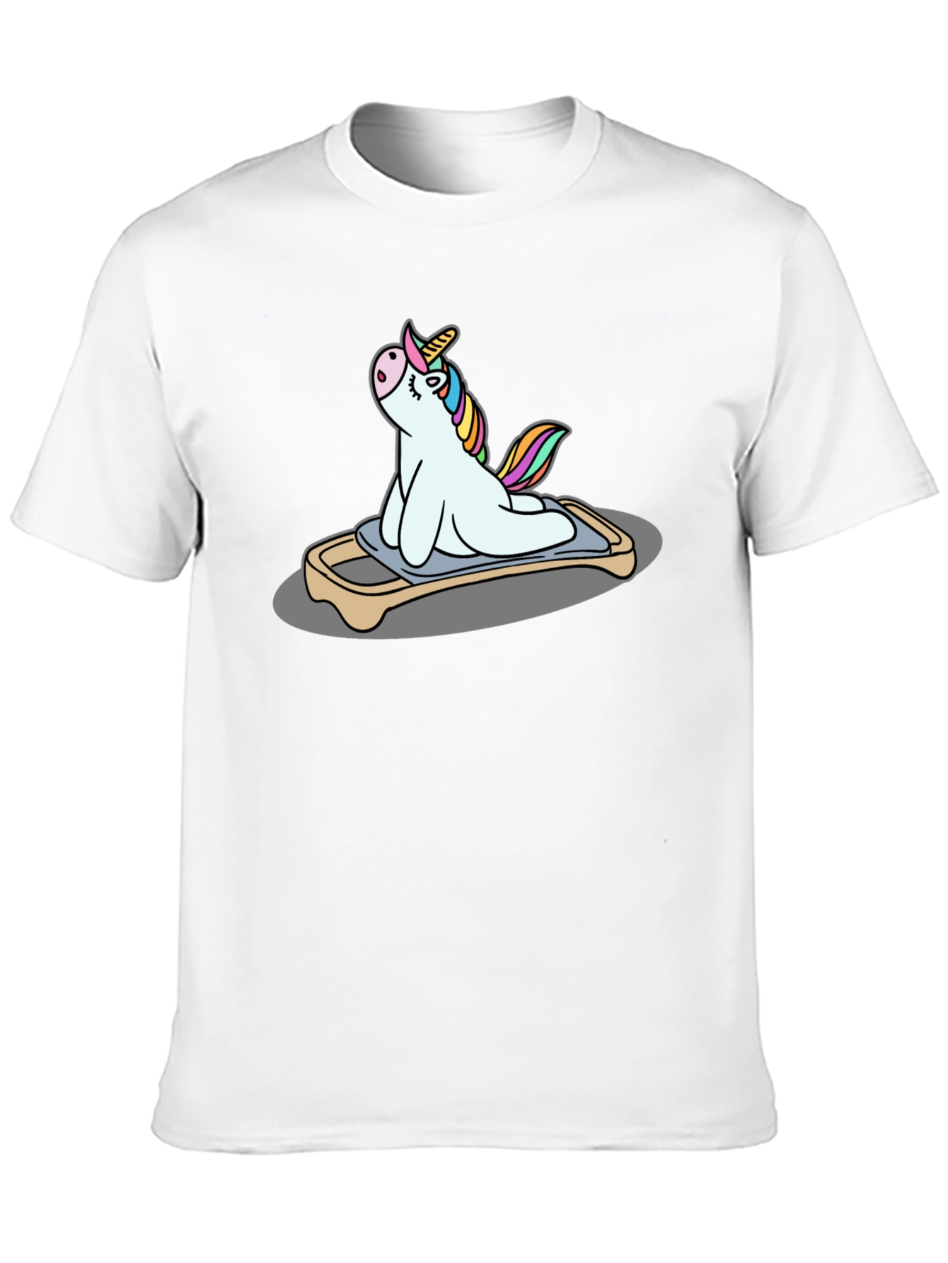 Unicorn Yoga Pose Black T-Shirt
