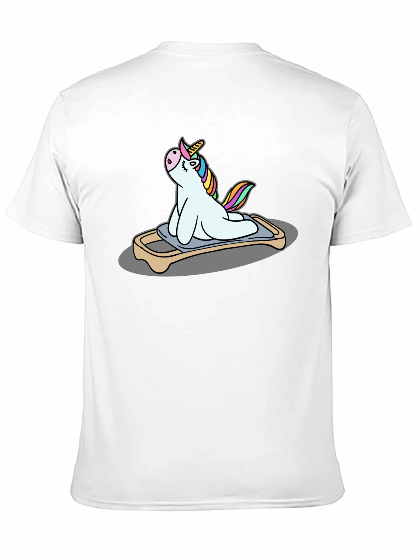 Unicorn Yoga Pose Black T-Shirt