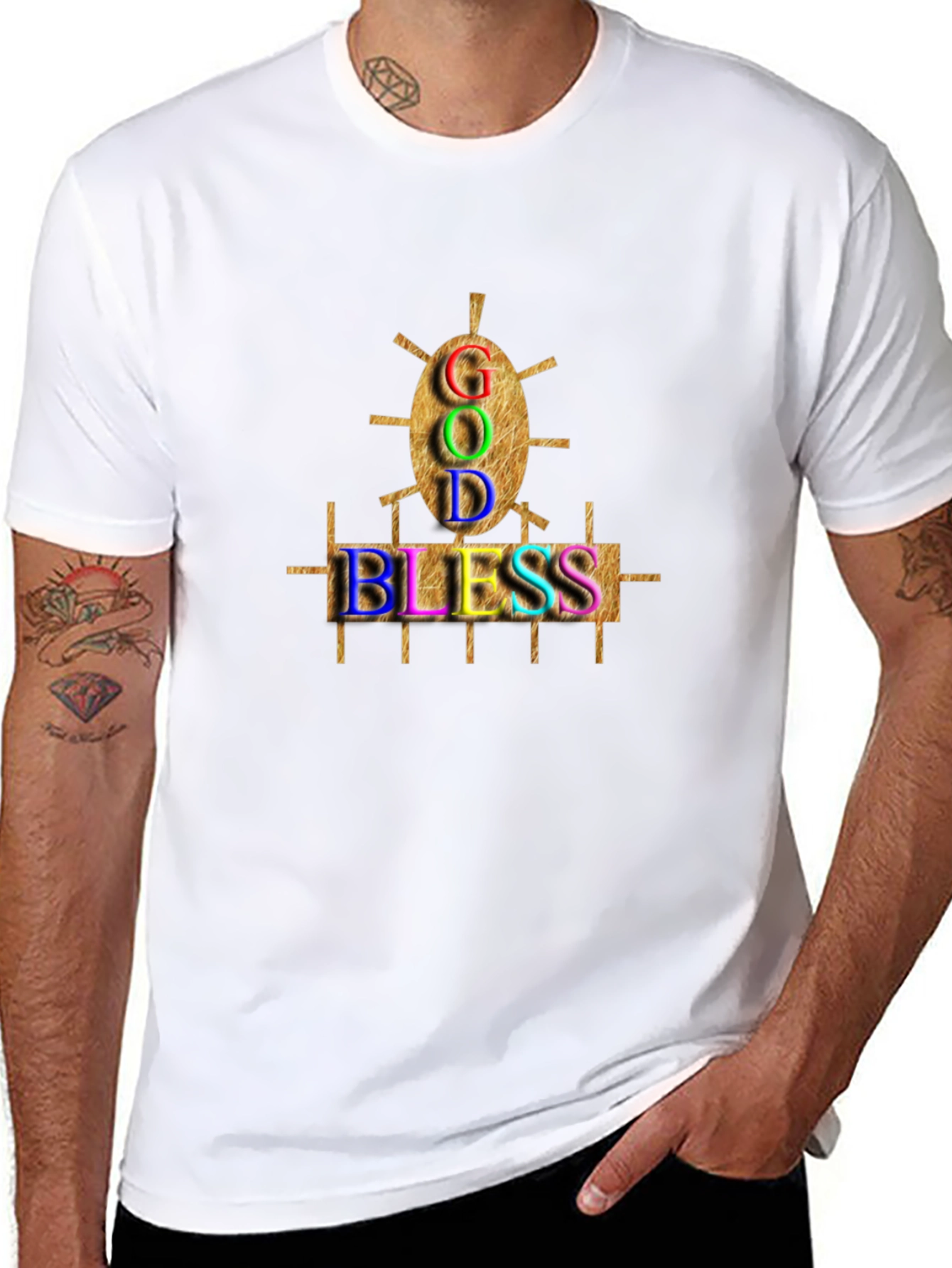 God Bless Graphic Black T-Shirt