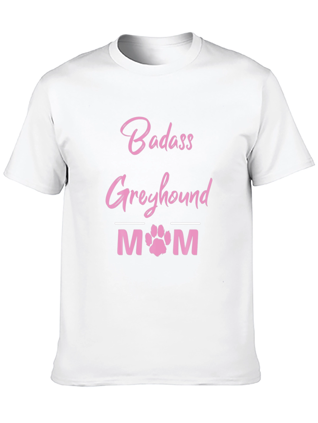 Badass Greyhound Mom Black T-Shirt