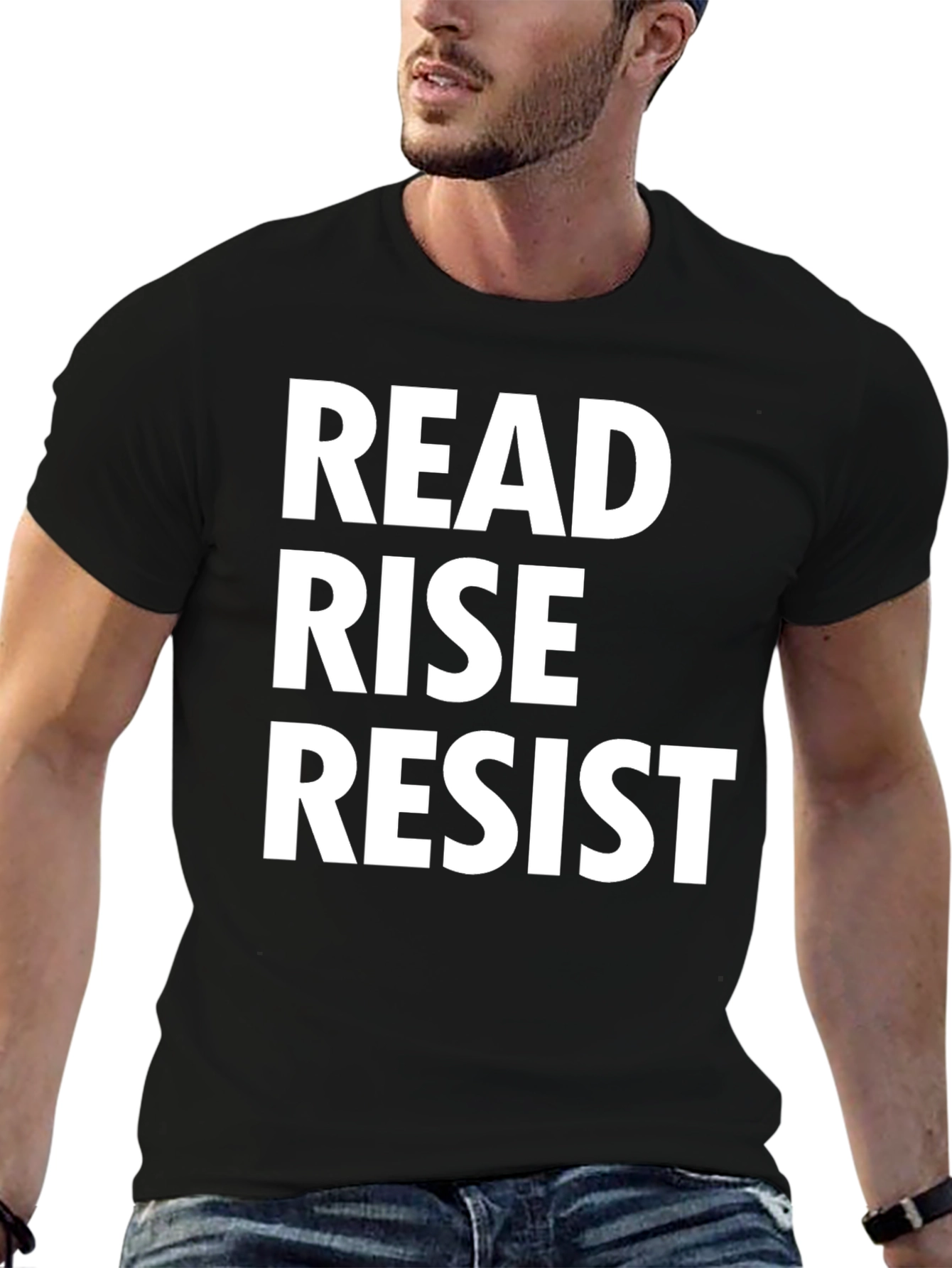 Read Rise Resist Graphic Tee - Black