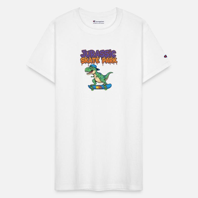 Jurassic Skate Park Dinosaur Illustration