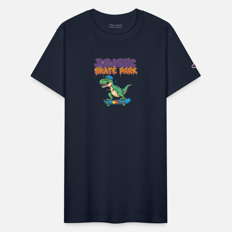 Jurassic Skate Park Dinosaur Illustration