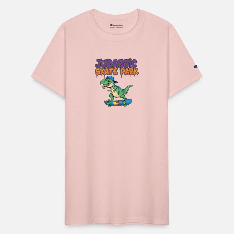 Jurassic Skate Park Dinosaur Illustration