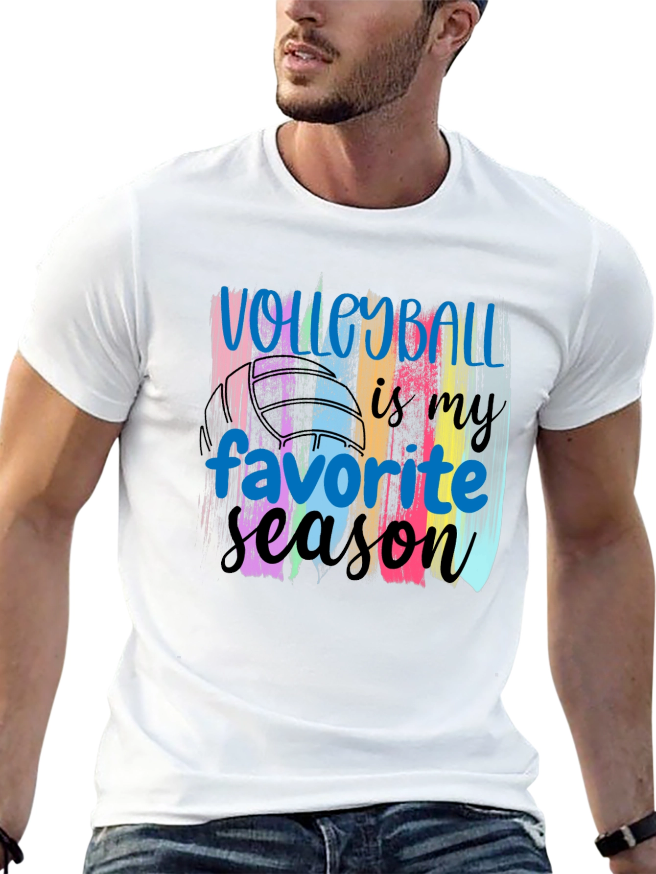 Volleyball Season Graphic T-Shirt
