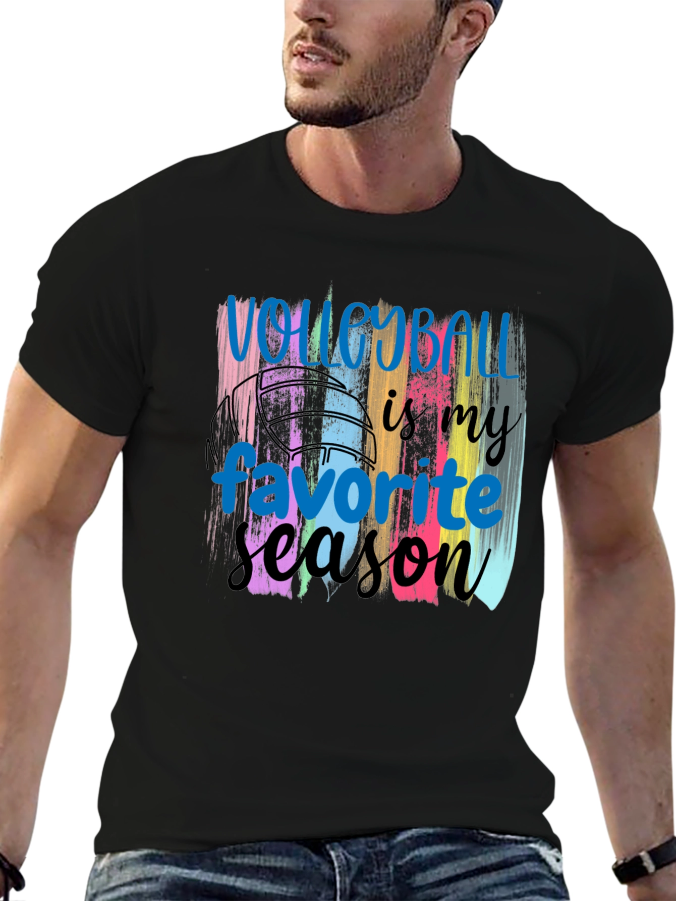 Volleyball Season Graphic T-Shirt