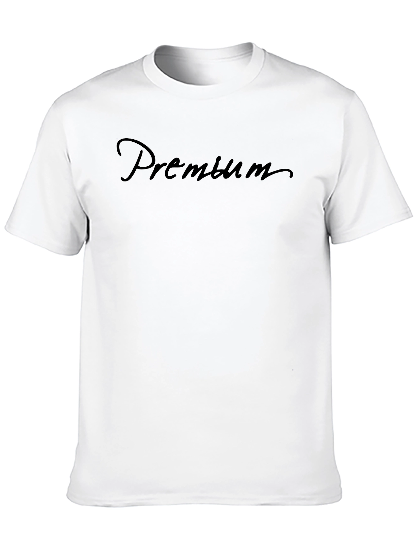 Premium Script Black T-Shirt