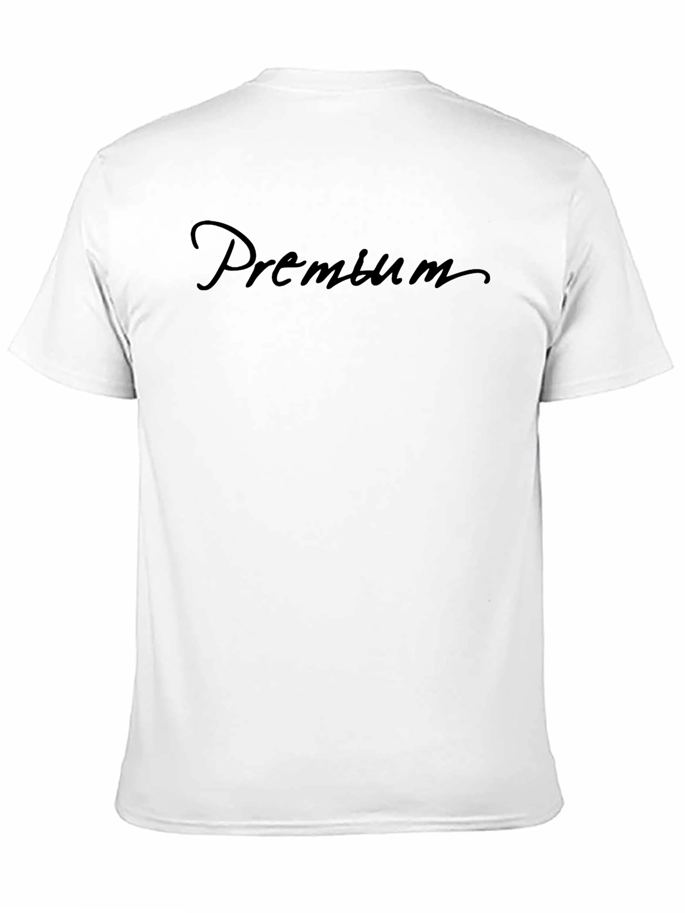 Premium Script Black T-Shirt
