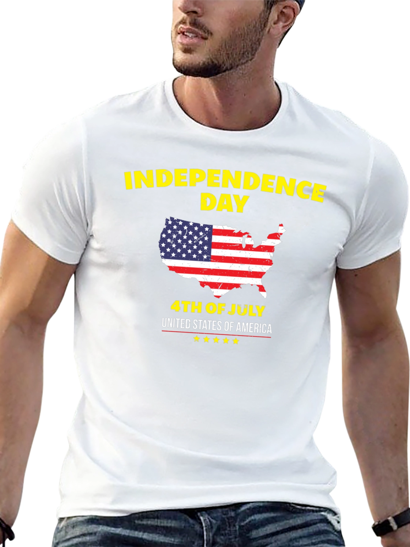Independence Day USA Patriotic Graphic Tee