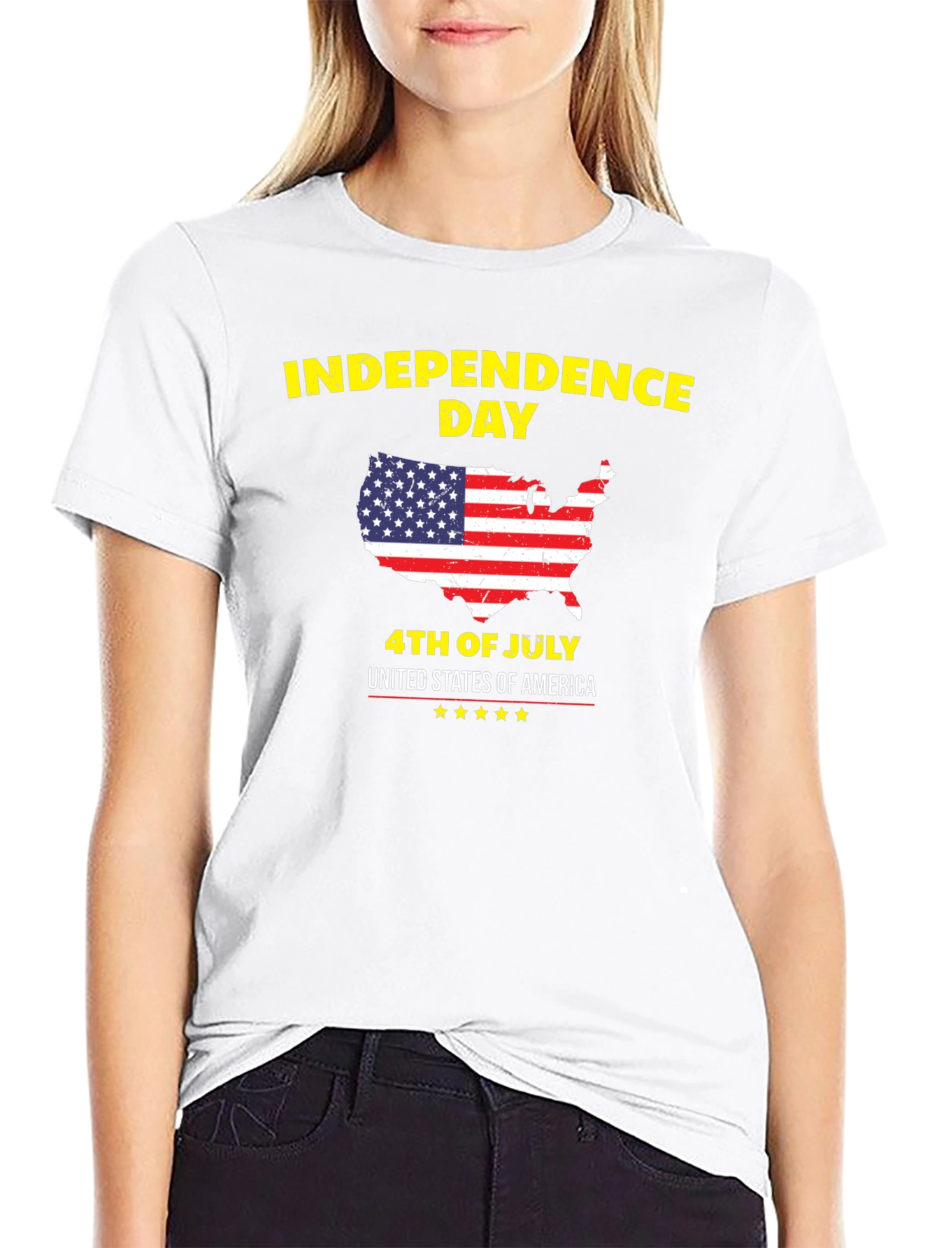 Independence Day USA Patriotic Graphic Tee