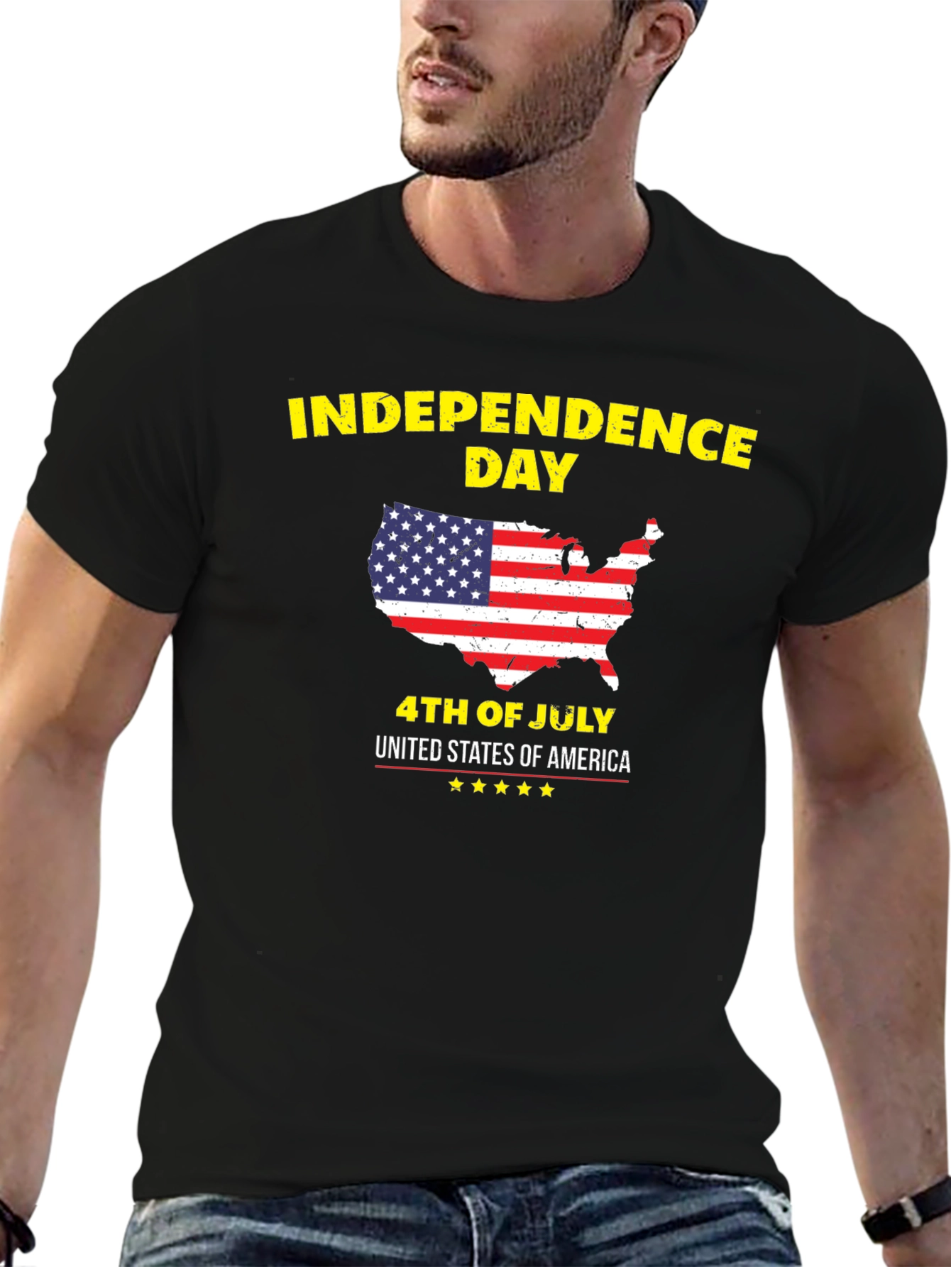 Independence Day USA Patriotic Graphic Tee