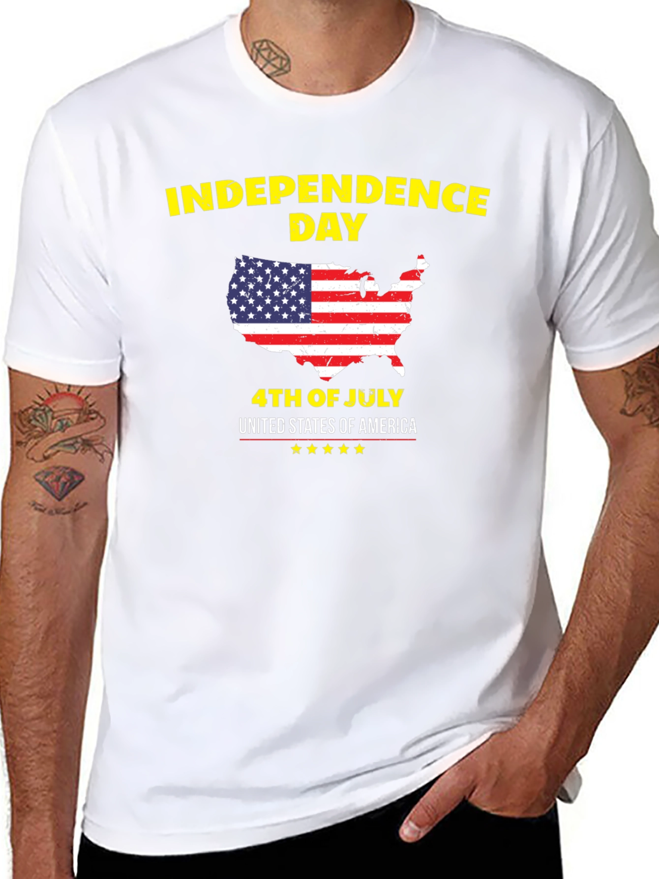 Independence Day USA Patriotic Graphic Tee