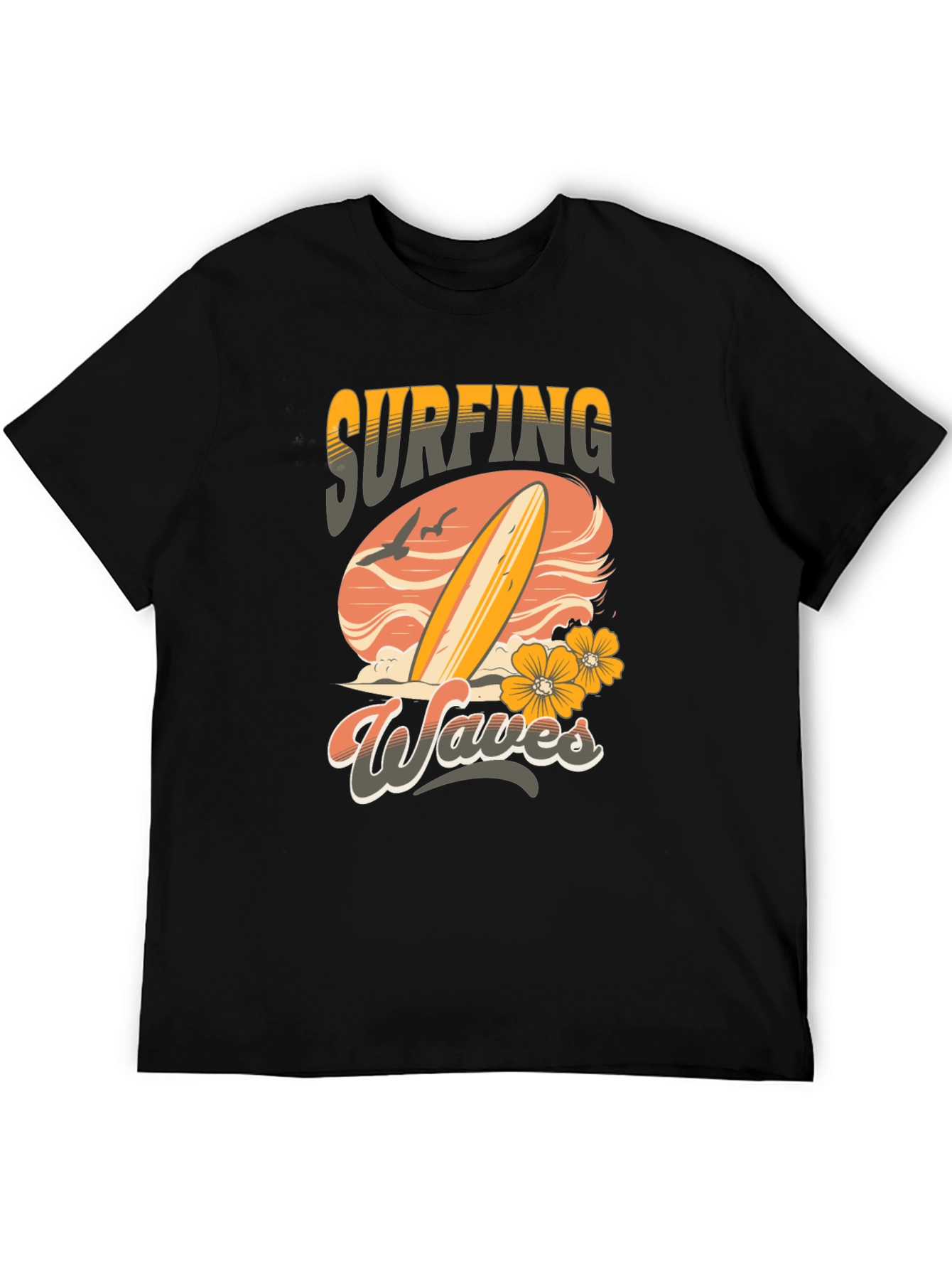 Surfing Waves Graphic T-Shirt