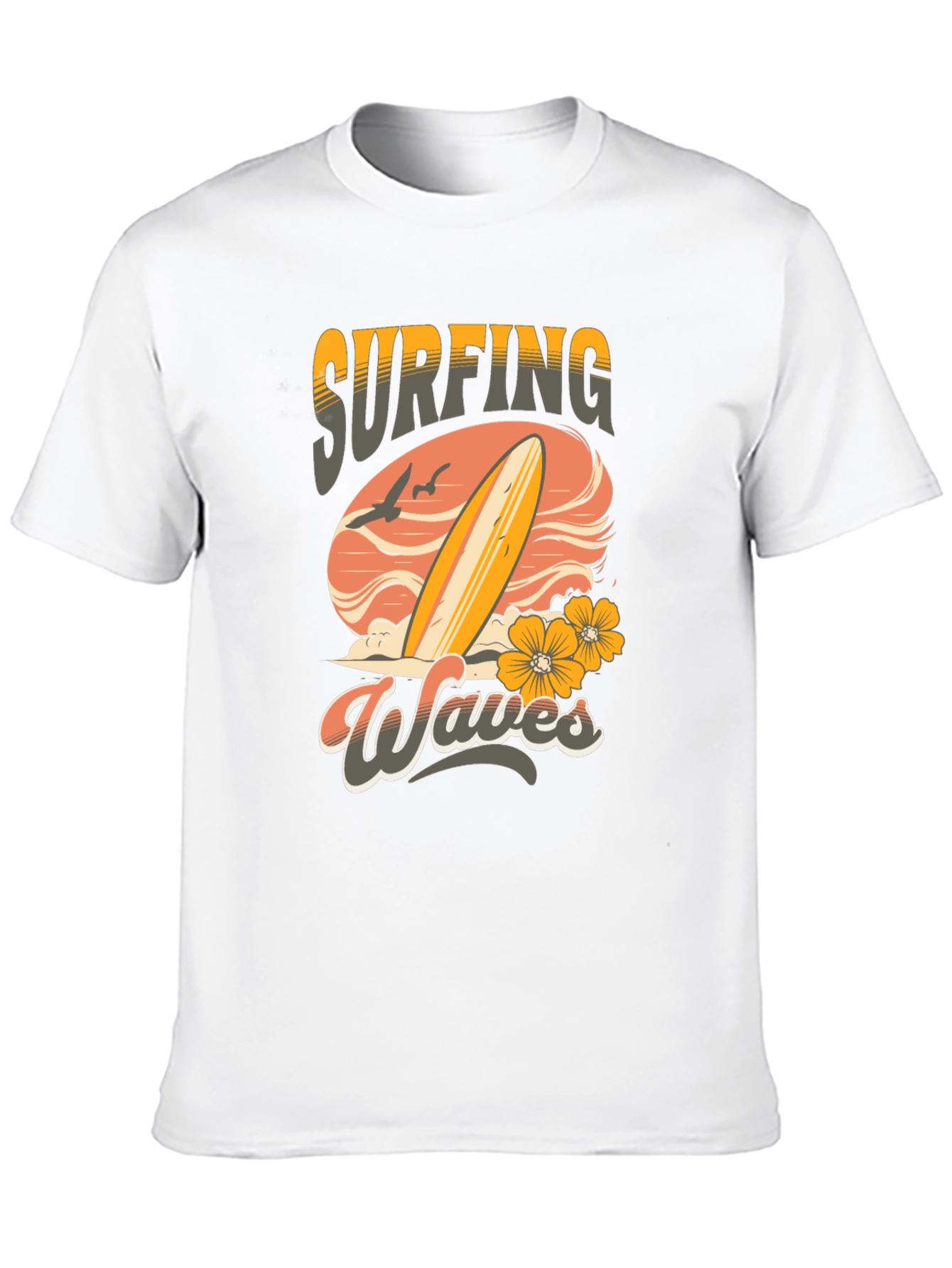 Surfing Waves Graphic T-Shirt