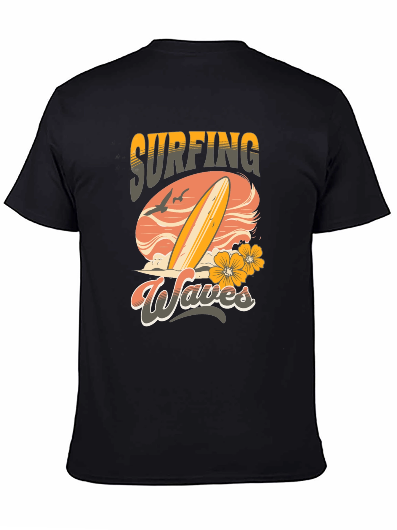 Surfing Waves Graphic T-Shirt