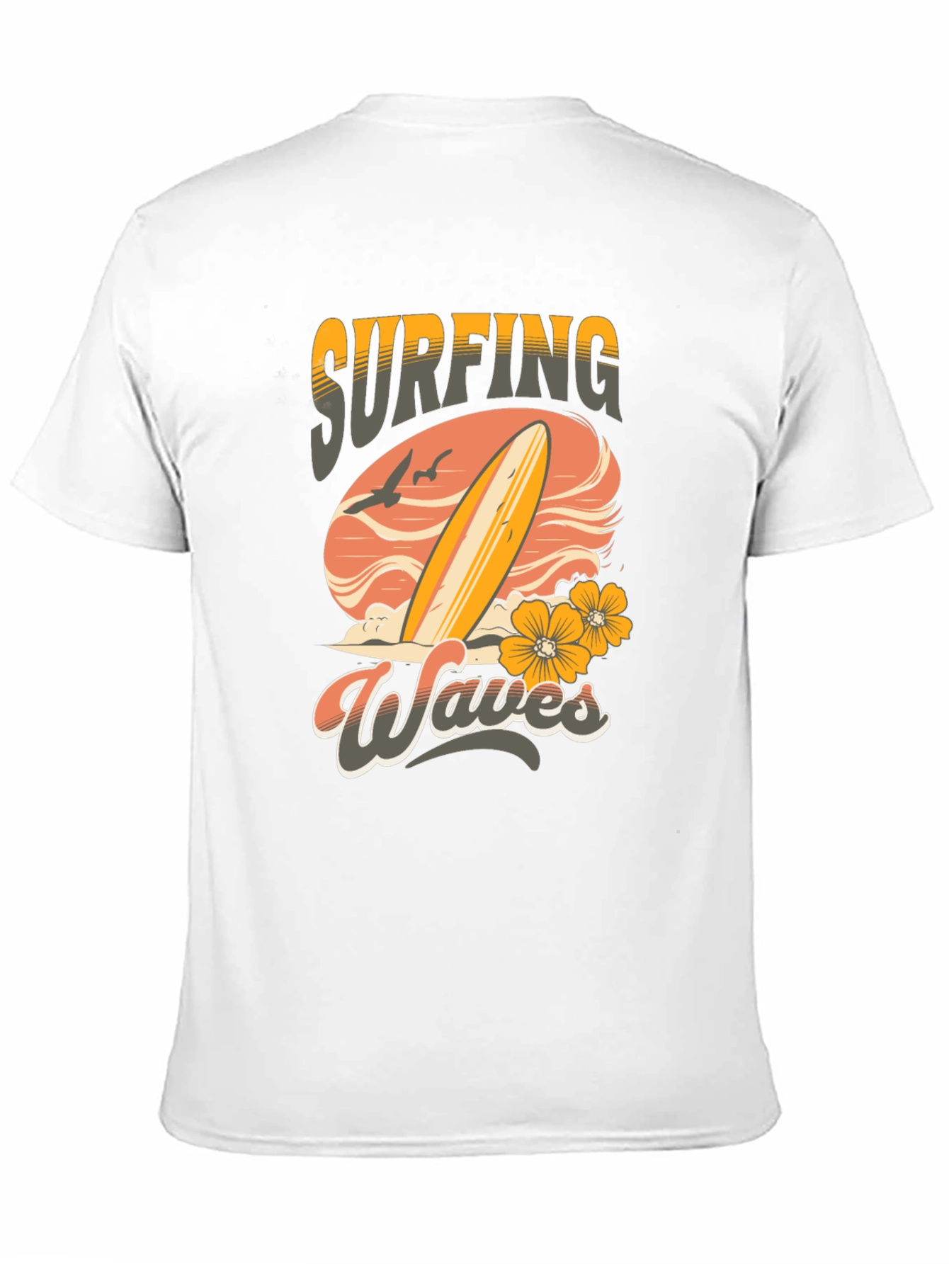 Surfing Waves Graphic T-Shirt
