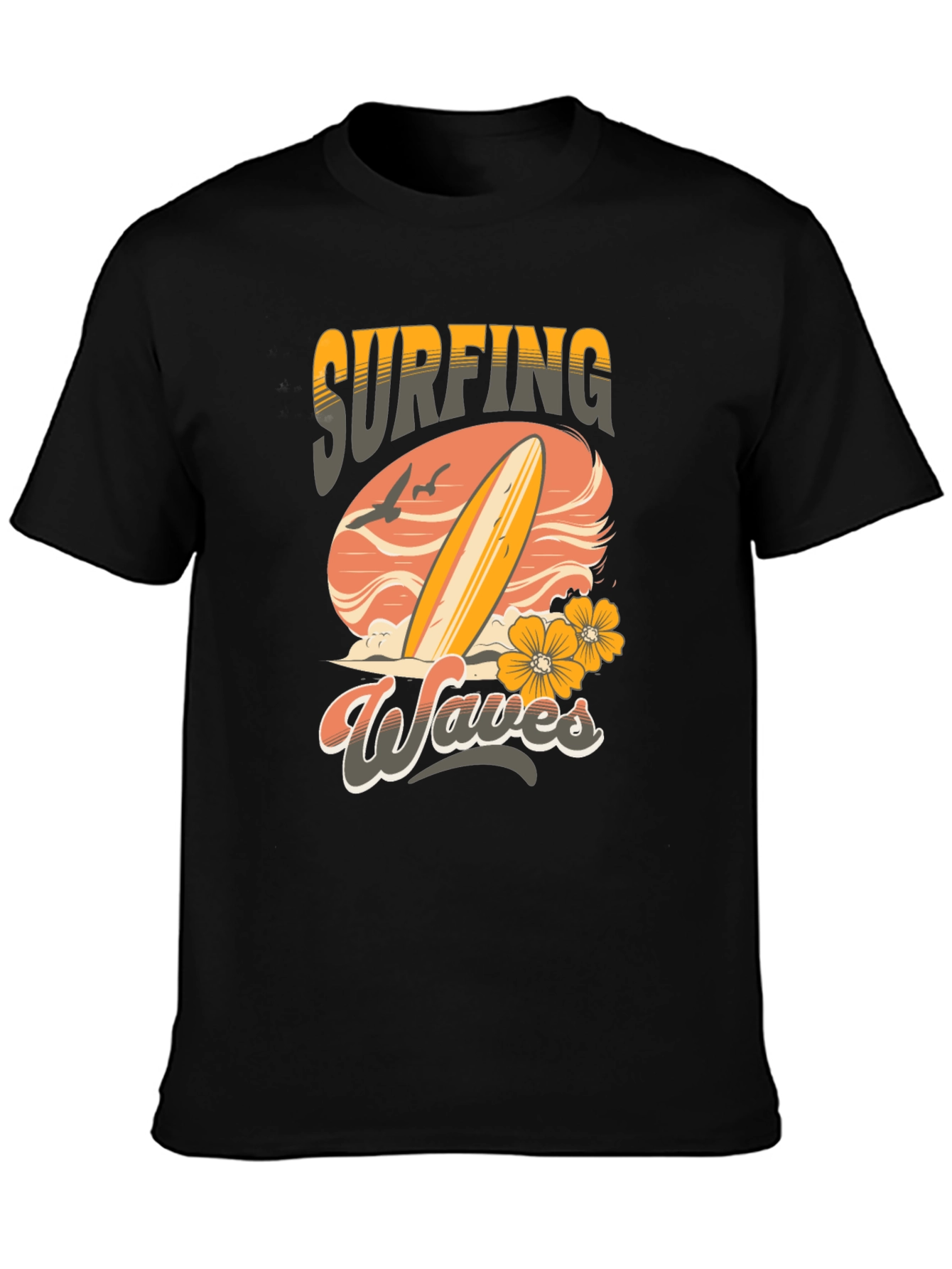 Surfing Waves Graphic T-Shirt
