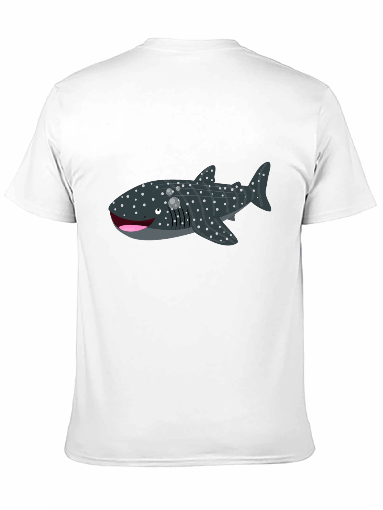 Whale Shark Graphic Tee - Black Cotton T-Shirt