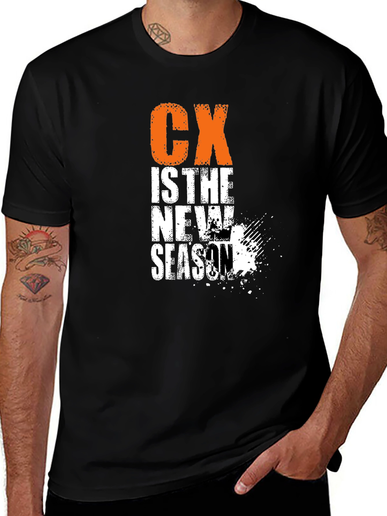 CX Is The New Season Black Graphic T-Shirt