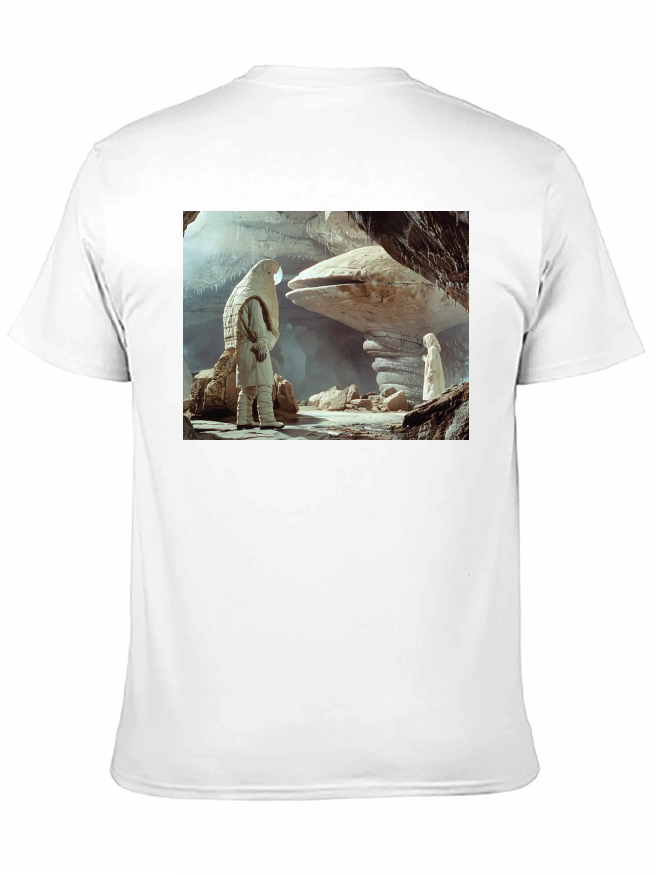 Sci-Fi Cave Dweller T-Shirt - Unique Design