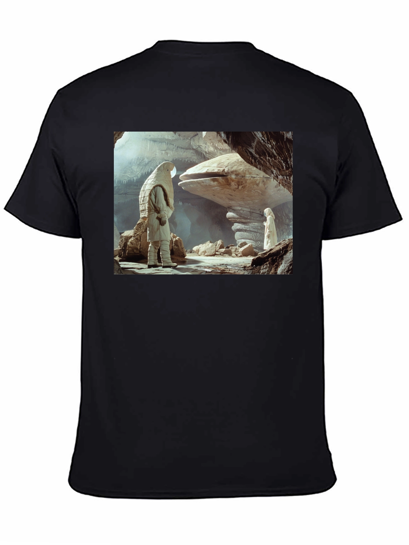 Sci-Fi Cave Dweller T-Shirt - Unique Design