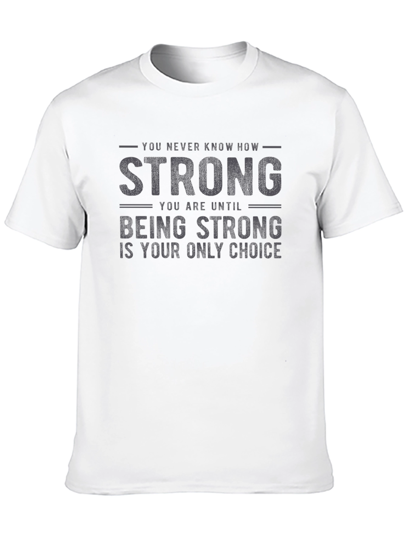 Strong Choice Graphic Tee - Motivational Black T-Shirt