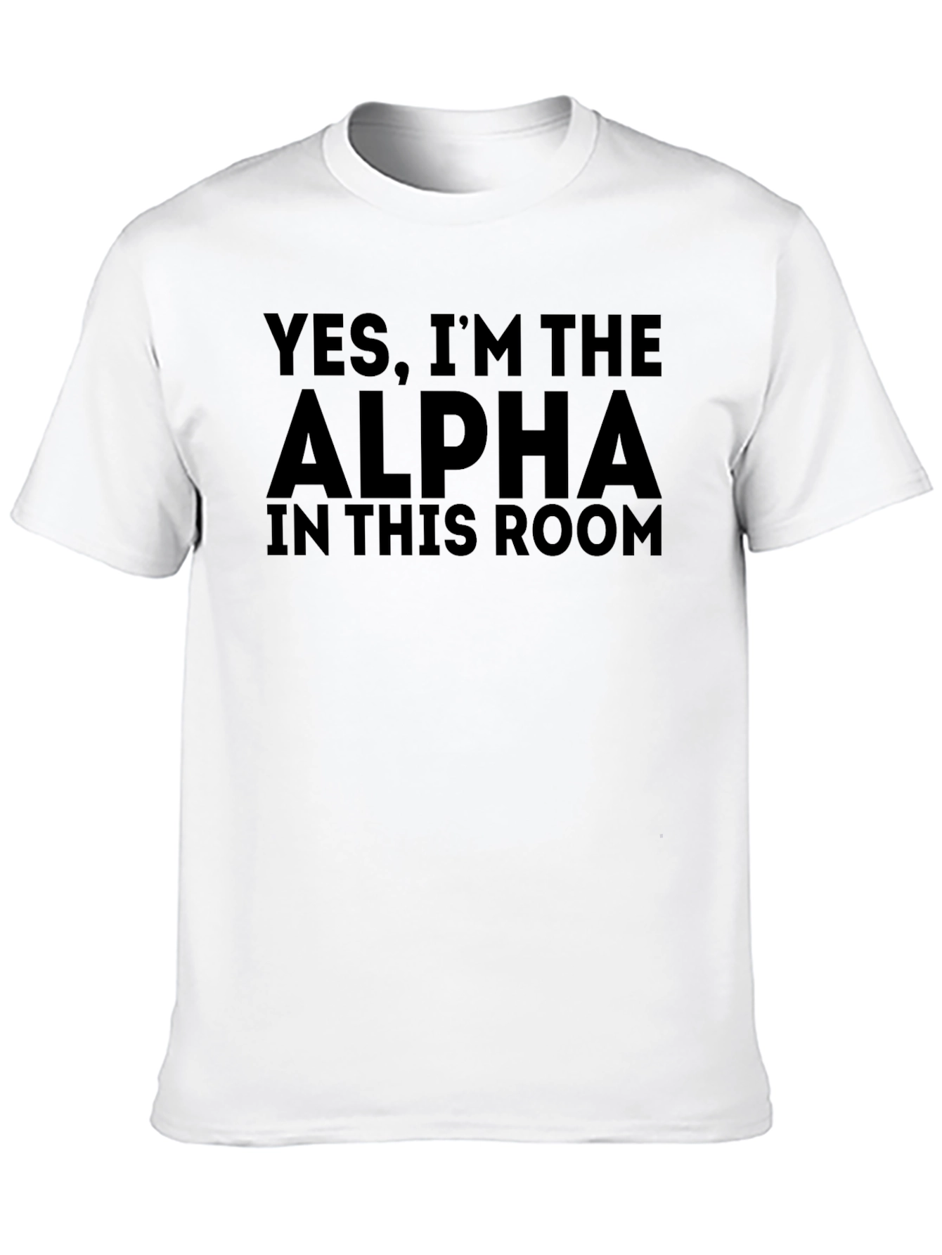 Alpha Statement T-Shirt - Bold Black Cotton Tee
