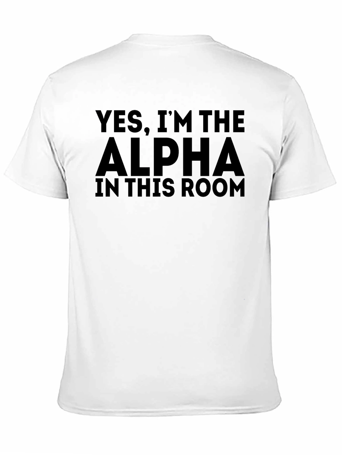 Alpha Statement T-Shirt - Bold Black Cotton Tee