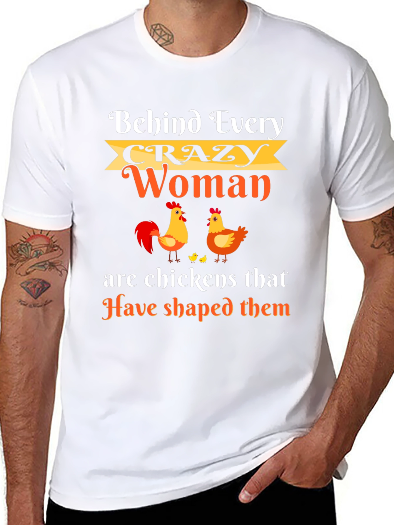 Crazy Woman Chicken T-Shirt
